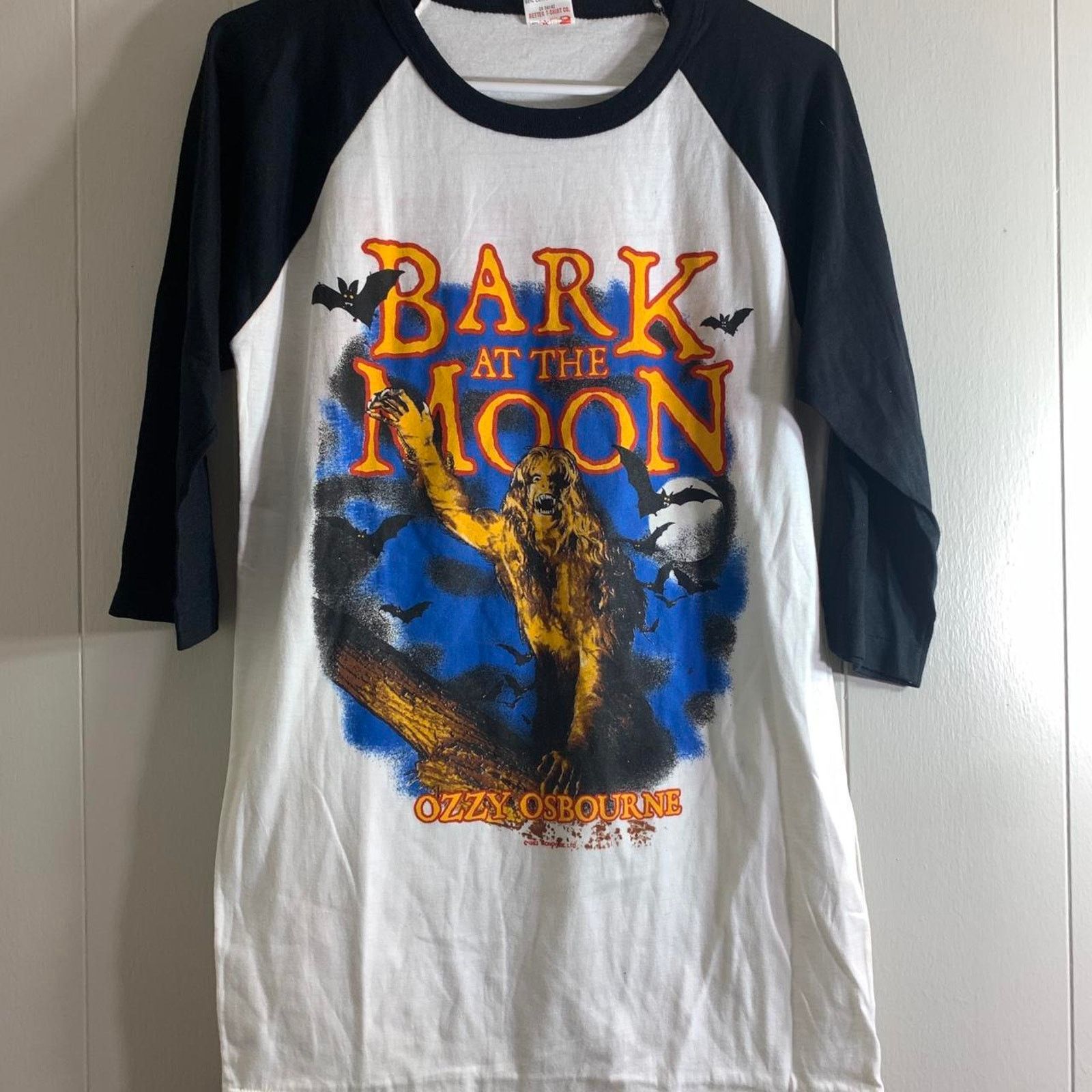 Vintage 1984 OZZY OSBOURNE Bark At The Moon 3/4 sleeve tee shirt M Size US M / EU 48-50 / 2 - 3 Thumbnail