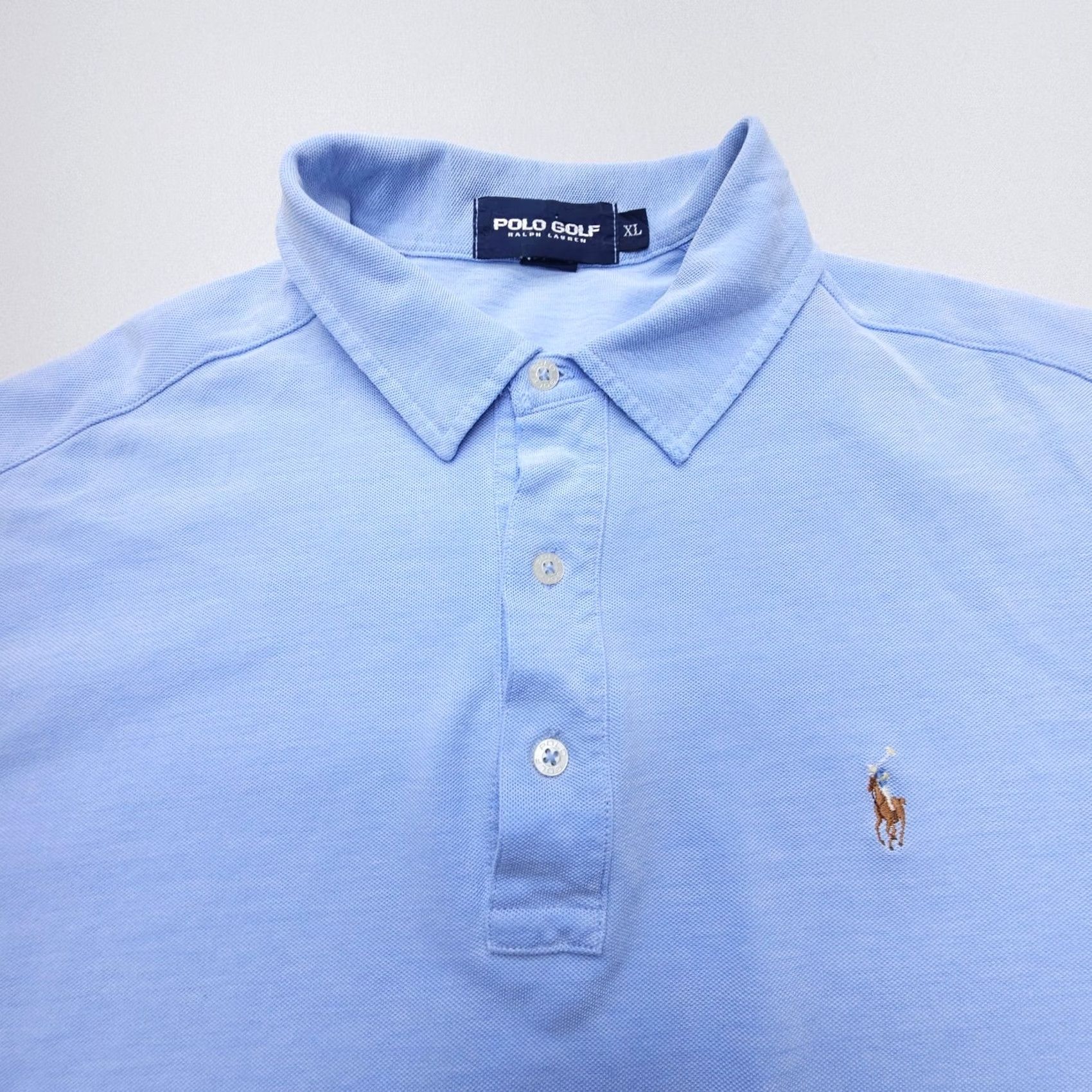 Polo Ralph Lauren Polo Ralph Lauren Polo Shirt Mens XL Blue Knit 100% Cotton Preppy Y2K Polo Golf Shirt Mens XL Blue Knit 100% Cotton Preppy Y2K Size US XL / EU 56 / 4 - 4 Thumbnail