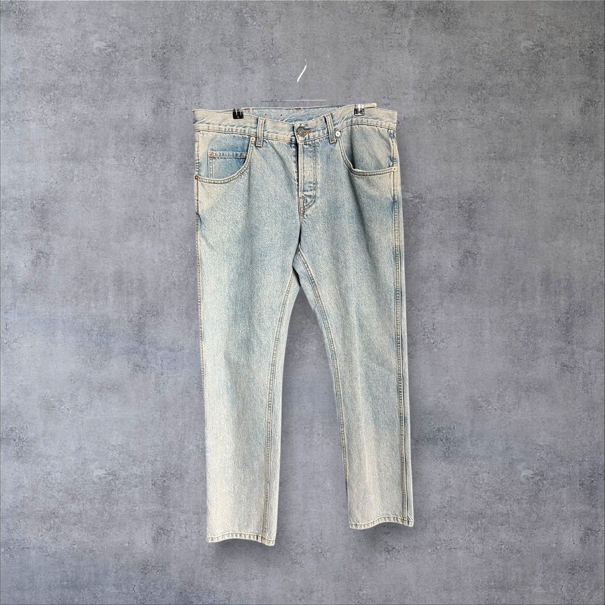 Gucci GUCCI CROPPED PRINTED WASHED DENIM PANTS SIZE 36 Size US 36 / EU 52 - 16 Thumbnail