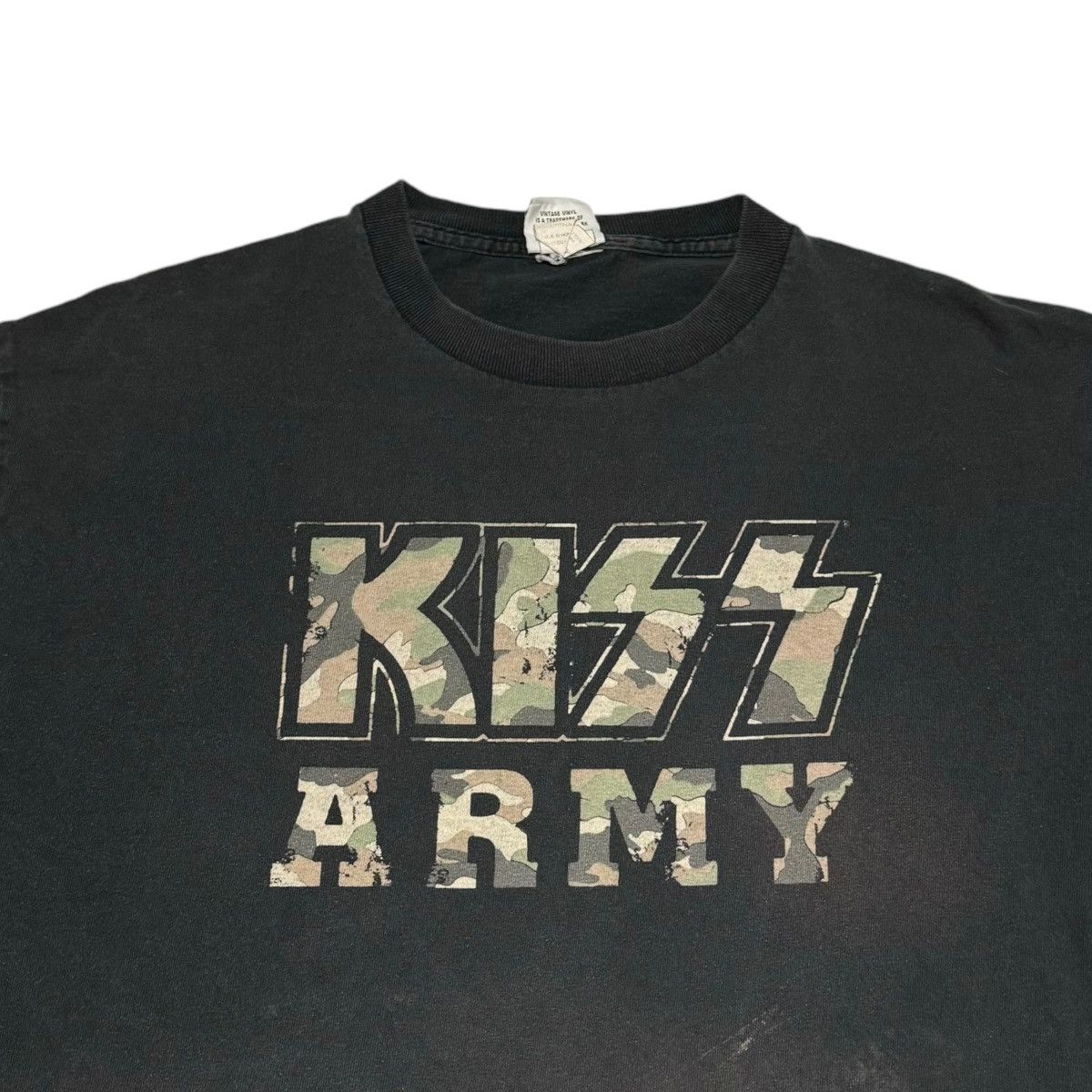 Band Tees × KISS KISS Army Spell Out Camouflage Distressed Shirt Adult Large Size US L / EU 52-54 / 3 - 3 Thumbnail