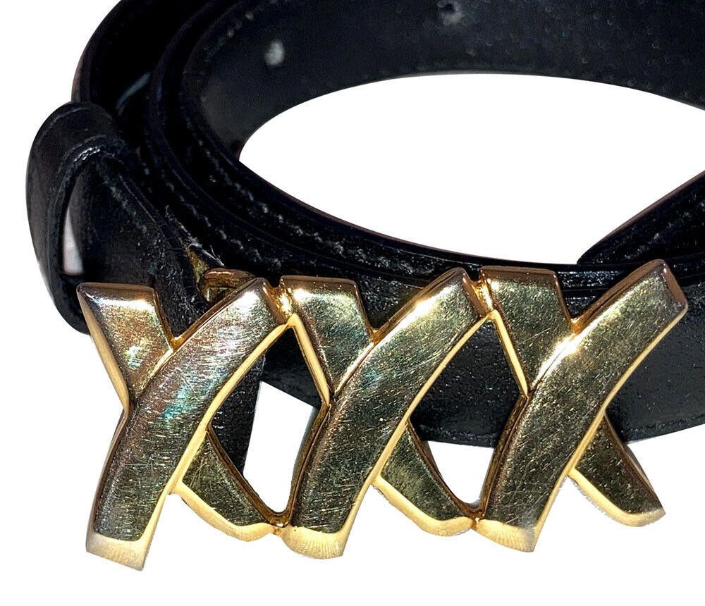 Paloma Picasso Paloma Picasso XXX Gold Buckle with Black Belt Size ONE SIZE - 2 Thumbnail