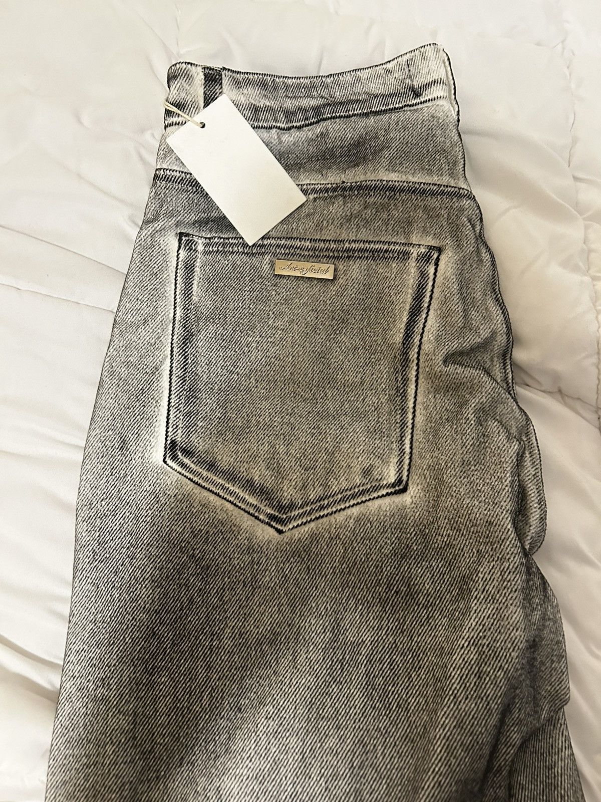 Other Denim wide leg pants white washed Size US 30 / EU 46 - 4 Thumbnail