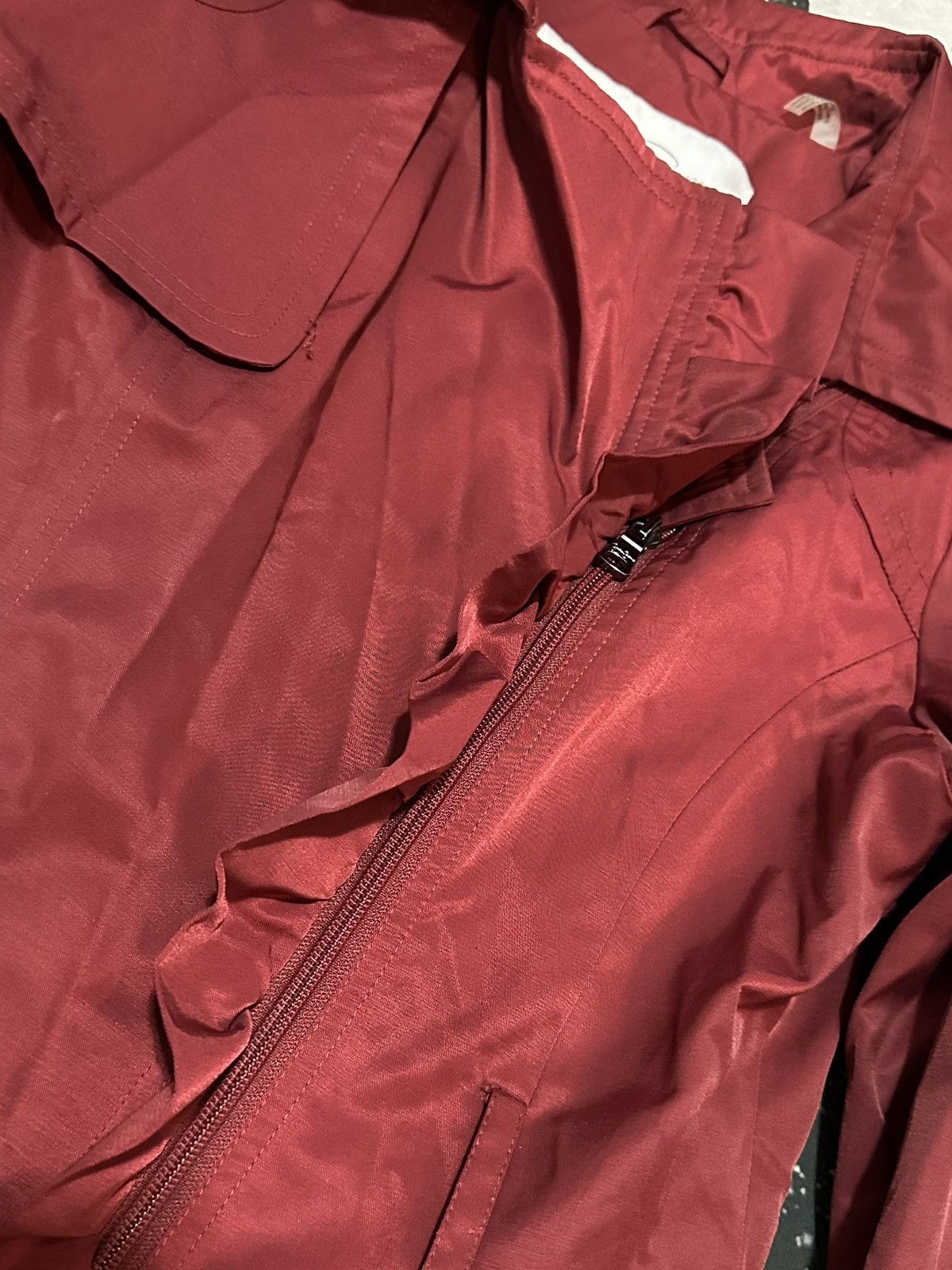 Jessica Simpson Jessica Simpson Crimson Ruffle Trench Coat Size M / US 6-8 / IT 42-44 - 4 Thumbnail