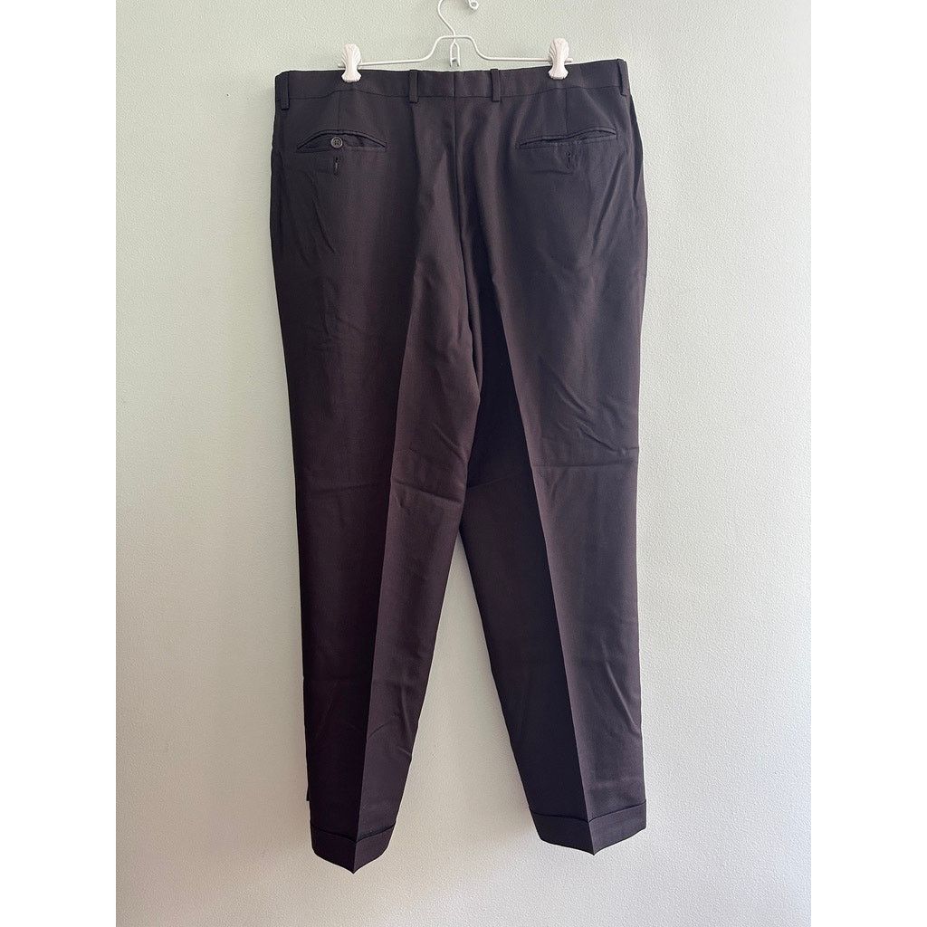 Versace Vintage Alfredo Versace brown gray wool dress pants size 40 Size US 40 / EU 56 - 3 Thumbnail