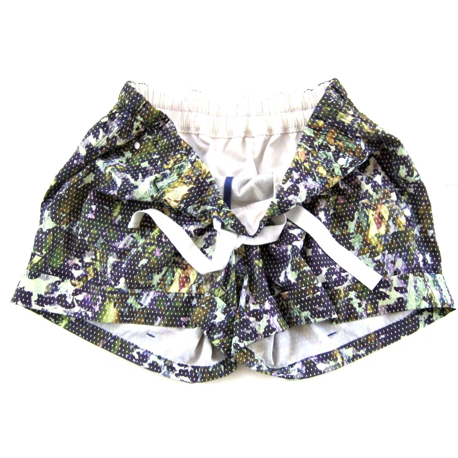 Lululemon Lululemon Grey Purple Camouflage Stretch Pocket Gym Run Workout Short Woman M/6 Size 28" / US 6 / IT 42 - 4 Thumbnail