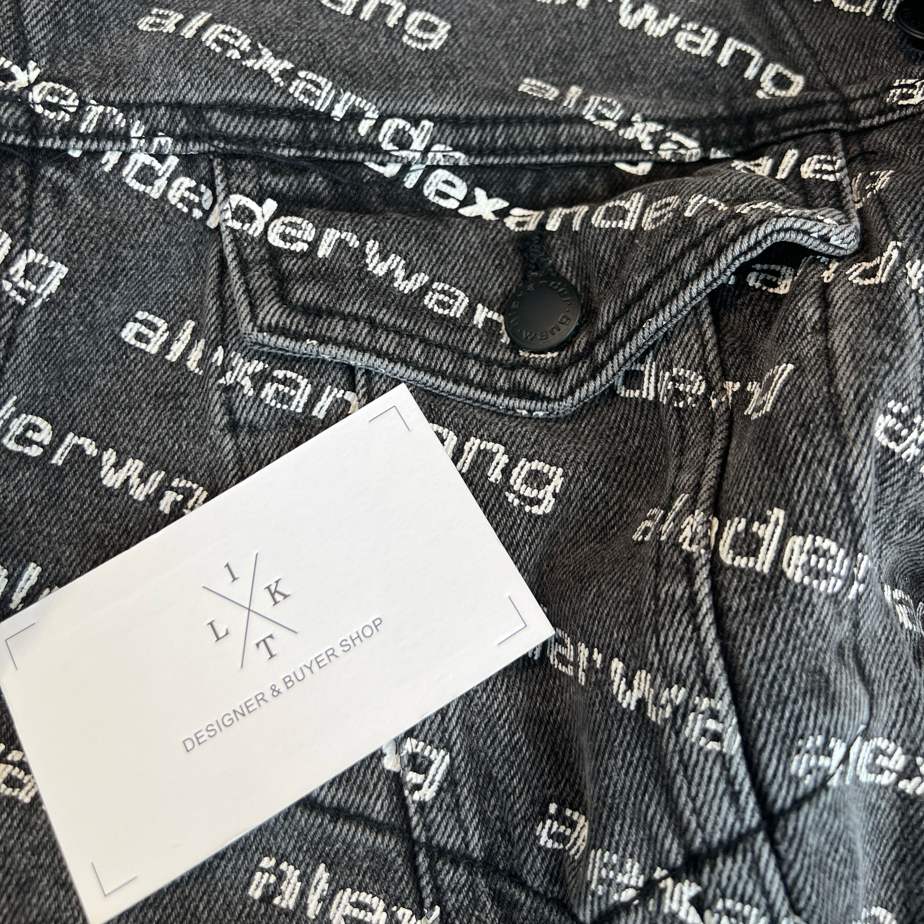 Alexander Wang Alexander King denim jacket （ covered in logos) Size US S / EU 44-46 / 1 - 8 Thumbnail