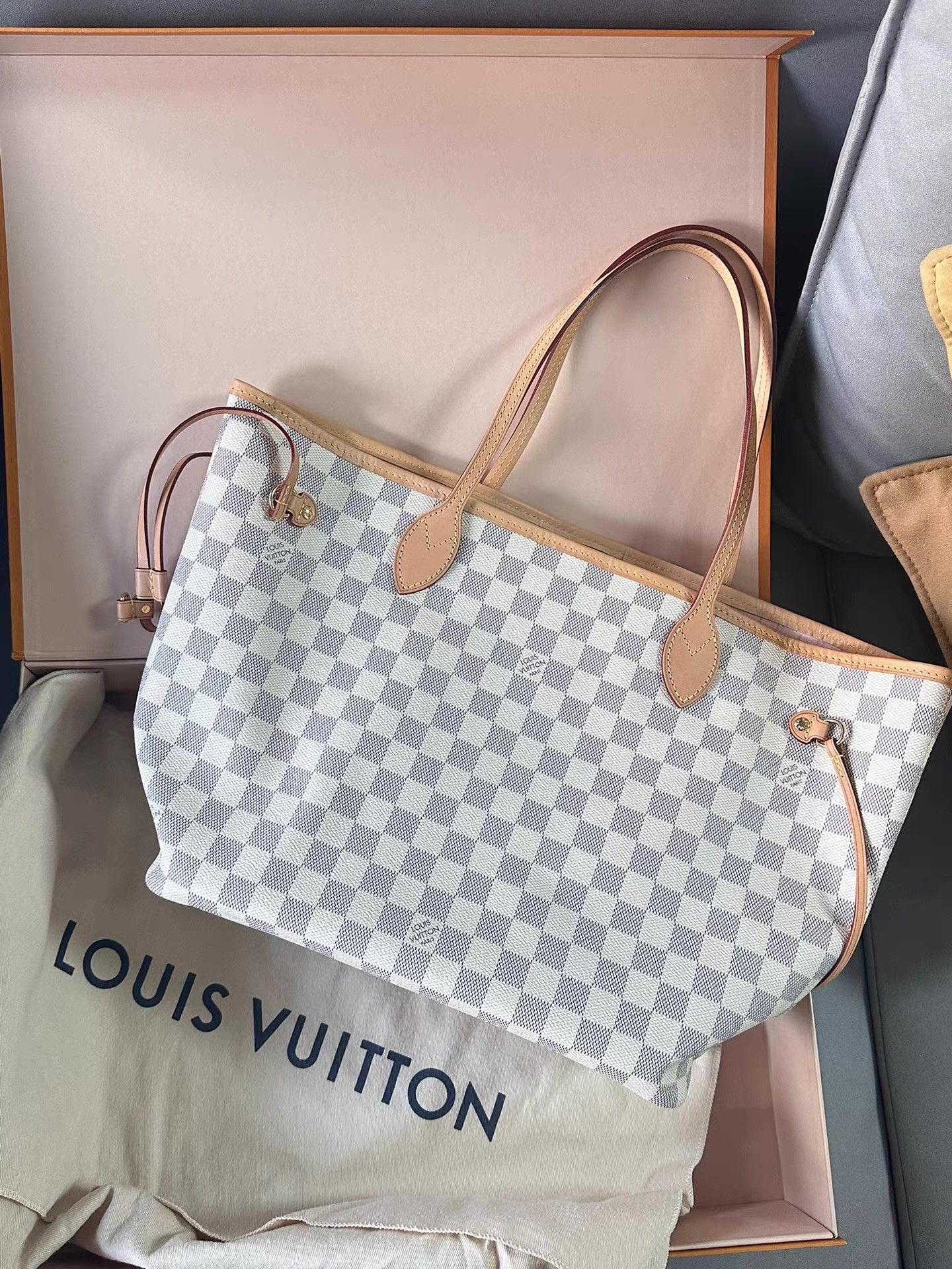 Louis Vuitton Louis Vuitton Neverfull MM Damier Tote Bag Ｑ20 Size ONE SIZE - 1 Thumbnail