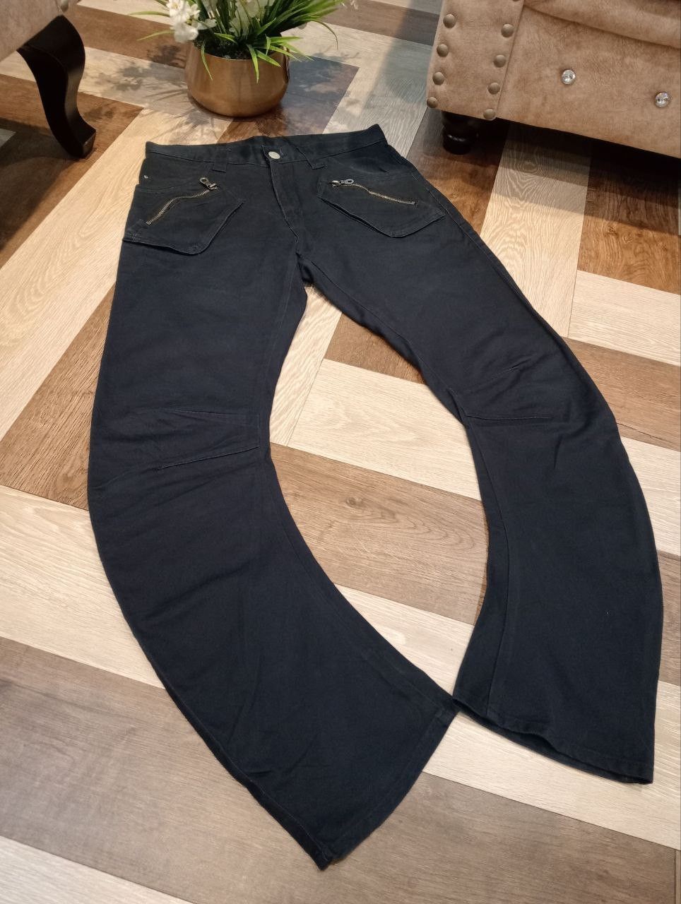 PPFM VINTAGE PPFM JAPAN BLUE CURVE PANTS Size US 32 / EU 48 - 3 Thumbnail