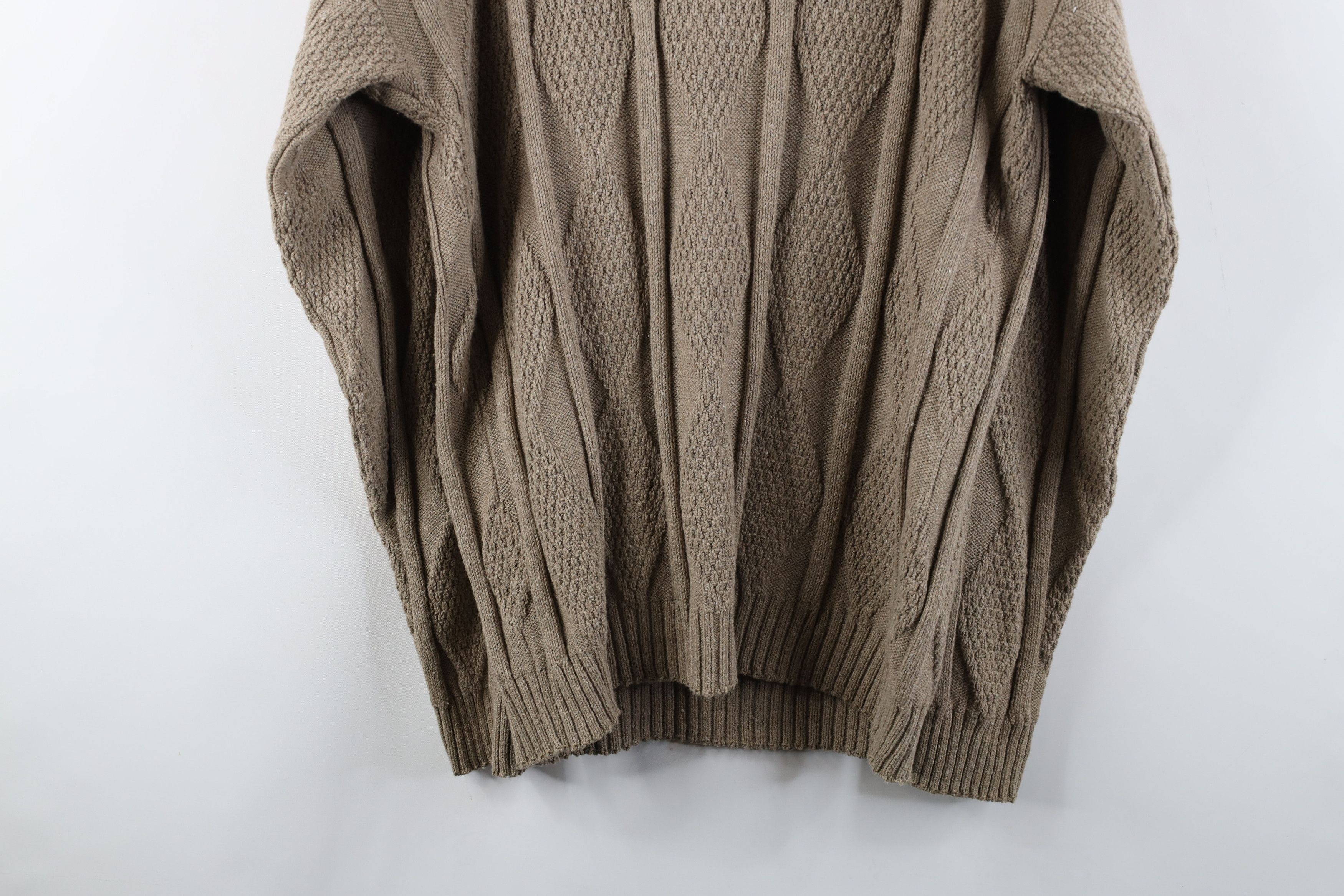 Vintage Vintage 90s Streetwear Argyle Diamond Ribbed Knit Sweater Size US M / EU 48-50 / 2 - 9 Thumbnail