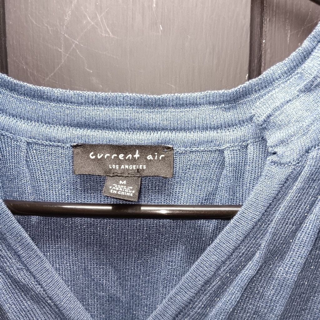 Current Air Current air, womens blouse, blue, Medium, NWOT Size M / US 6-8 / IT 42-44 - 2 Thumbnail