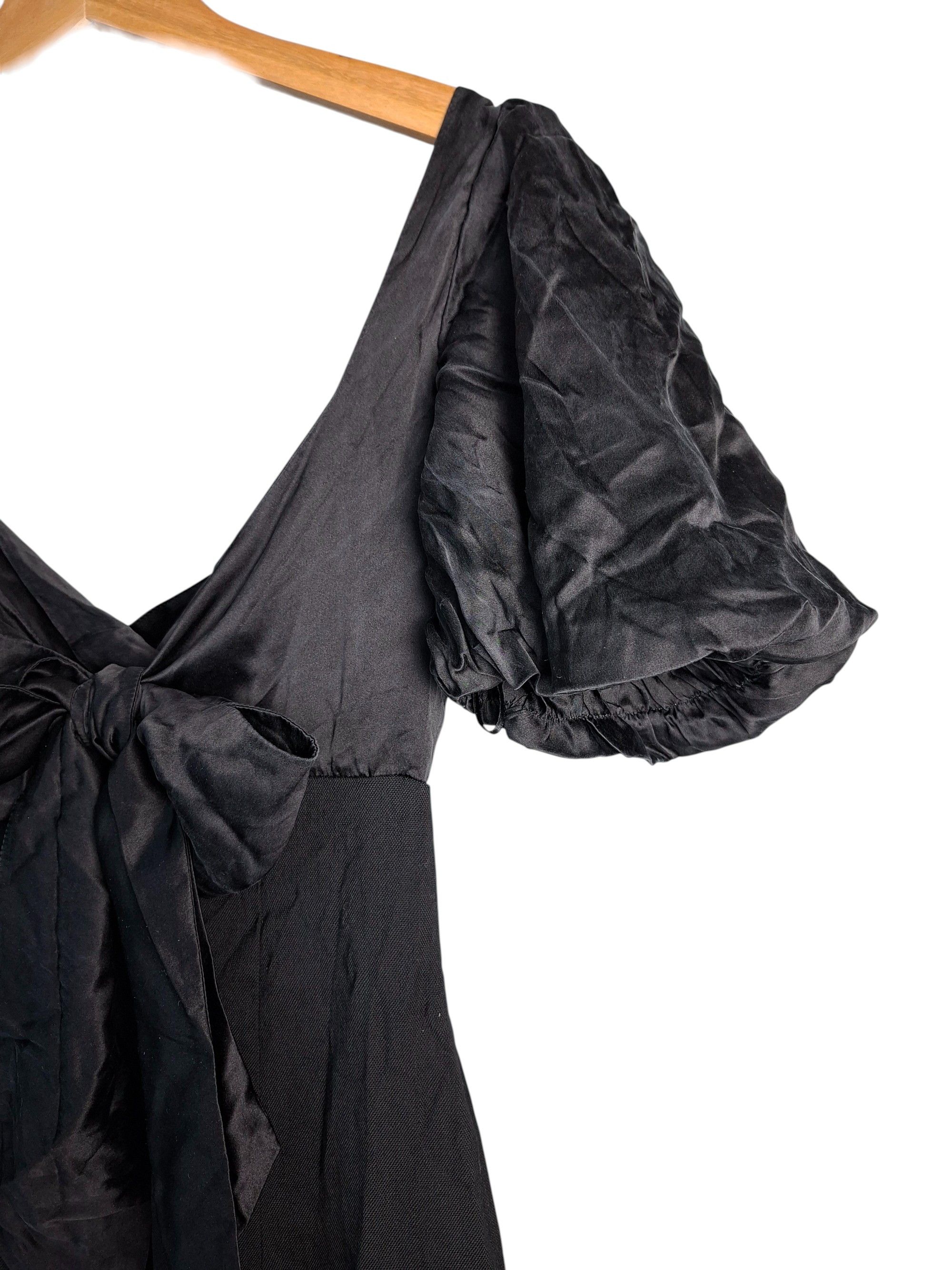 Vtg Moschino Cheap and Chic Black Silk Wool Dress