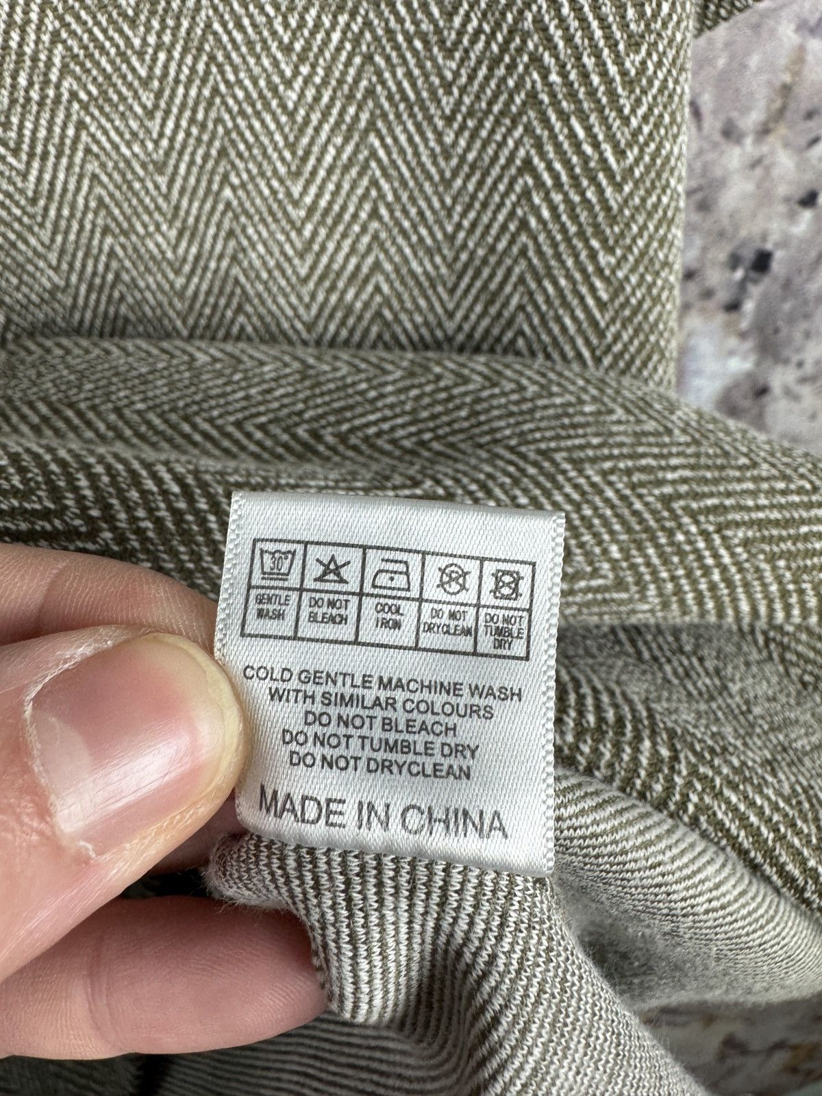 Other ARNE Herringbone Textured Zip Polo Shirt Short Sleeve Size US M / EU 48-50 / 2 - 9 Thumbnail