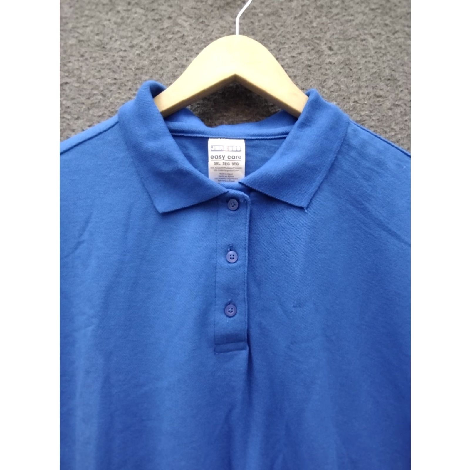 Jerzees Jerzees Easy Care Polo Shirt Men Color Blue Size 3XL Size US XXL / EU 58 / 5 - 3 Thumbnail