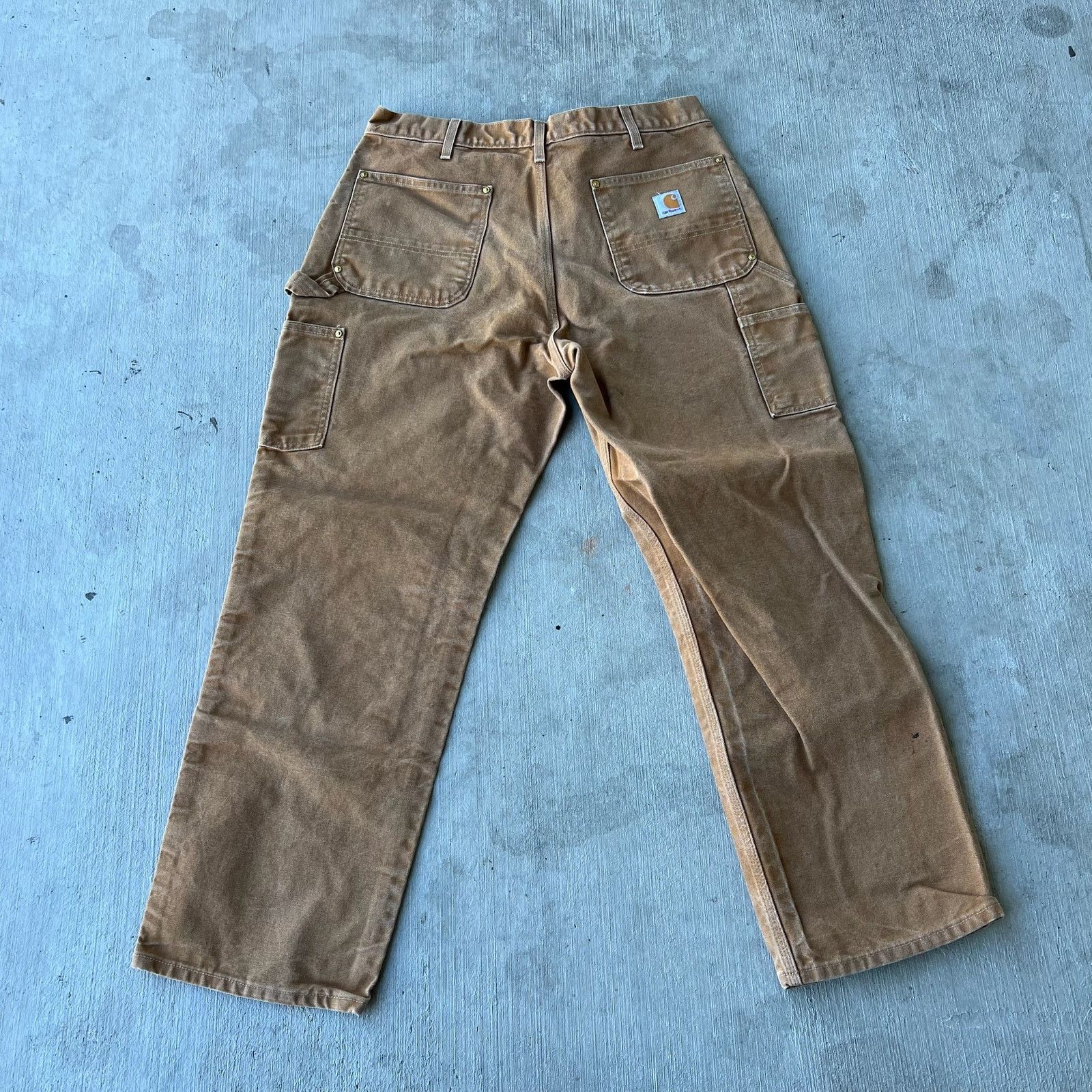 Carhartt × Vintage Carhartt brown double knee work wear carpenter pants Size US 34 / EU 50 - 5 Thumbnail