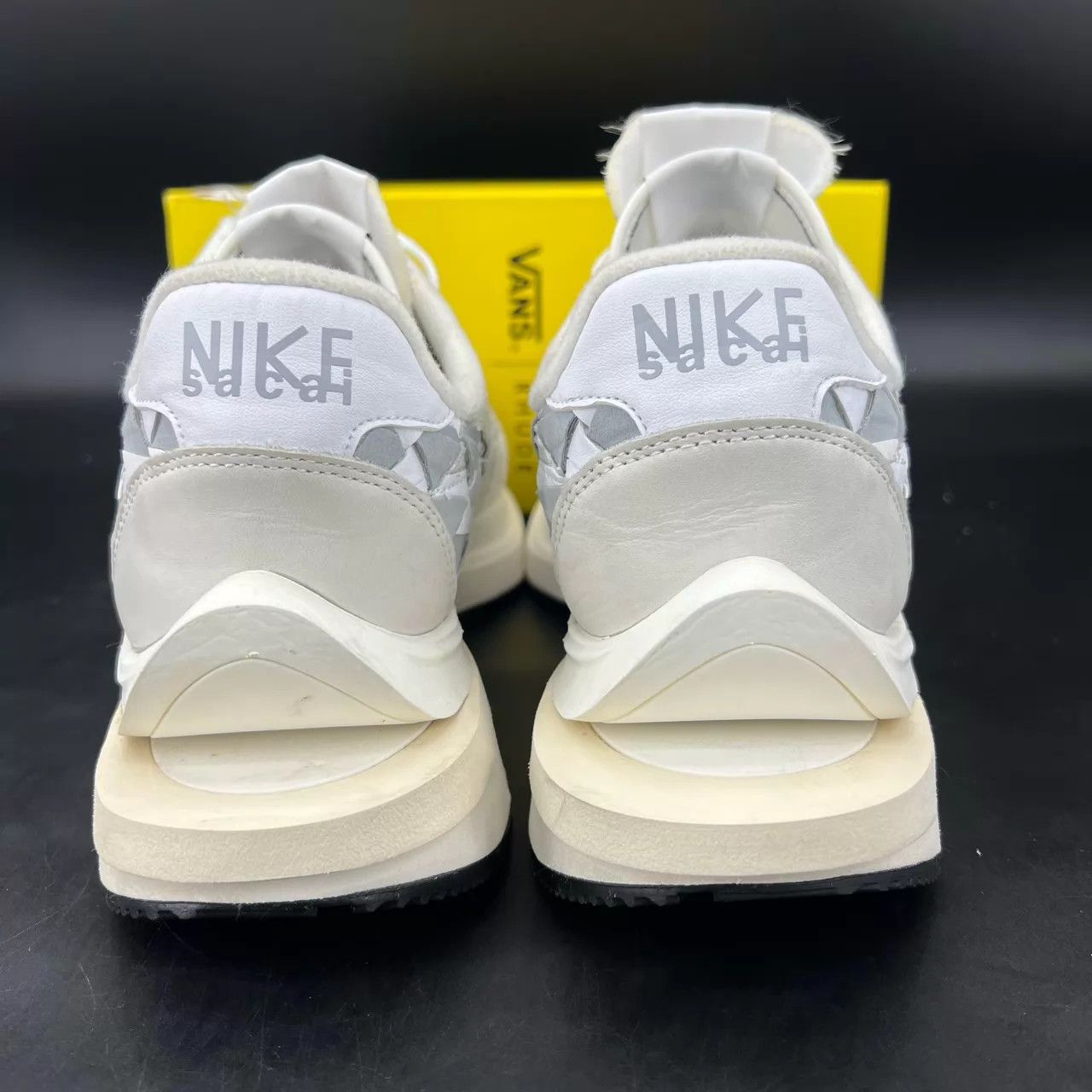 Sacai sacai vaporwaffle white woven 47 99new Size US 14 / EU 47 - 5 Thumbnail