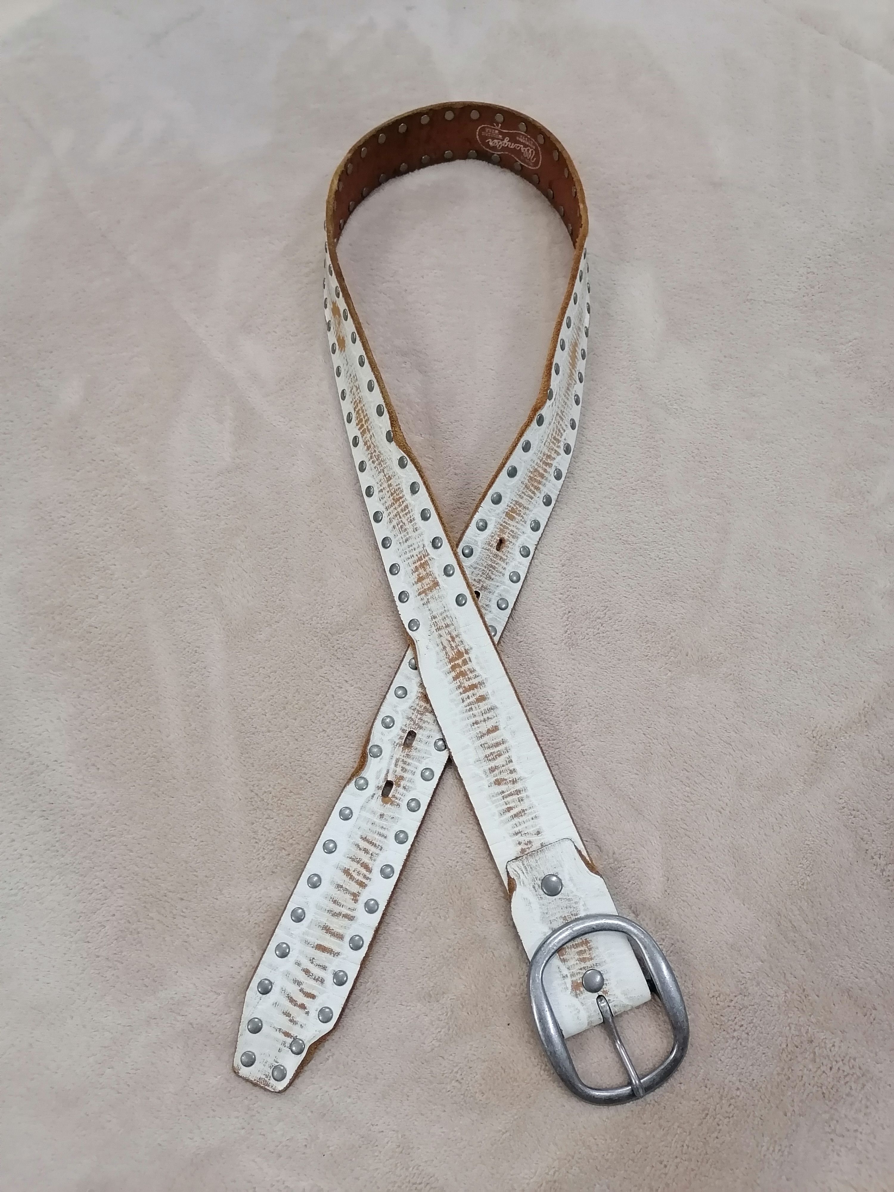 Cowboy Equipment × Vintage × Wrangler Vintage Wrangler Western Wear Studded Leather Belts Size ONE SIZE - 2 Thumbnail