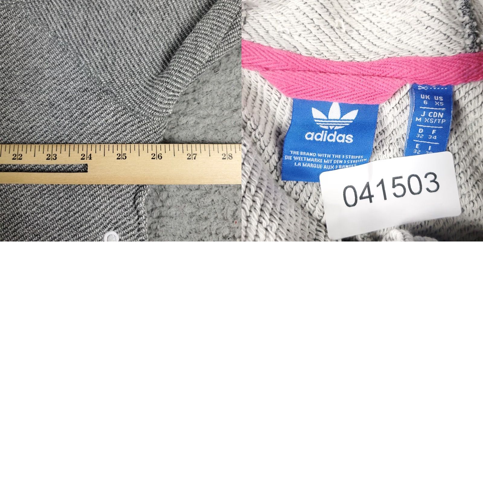 Adidas Adidas Full Zip Hoodie Womens XS Gray Sweatshirt Classic Sports Size XS / US 0-2 / IT 36-38 - 8 Thumbnail