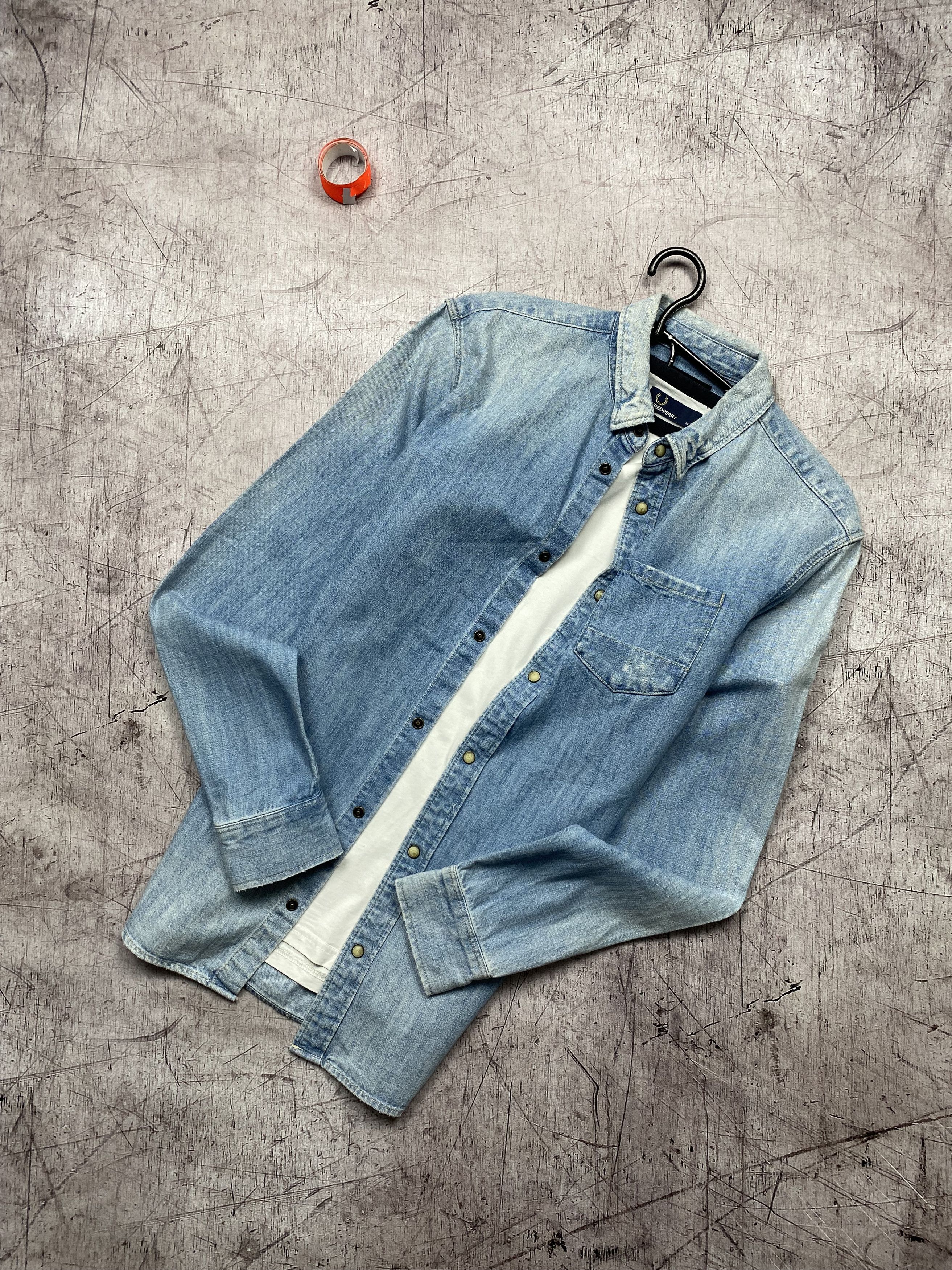 Allsaints Allsaints Nanjemoy Vintage Mens Denim Shirt jeans Size US XS / EU 42 / 0 - 1 Thumbnail