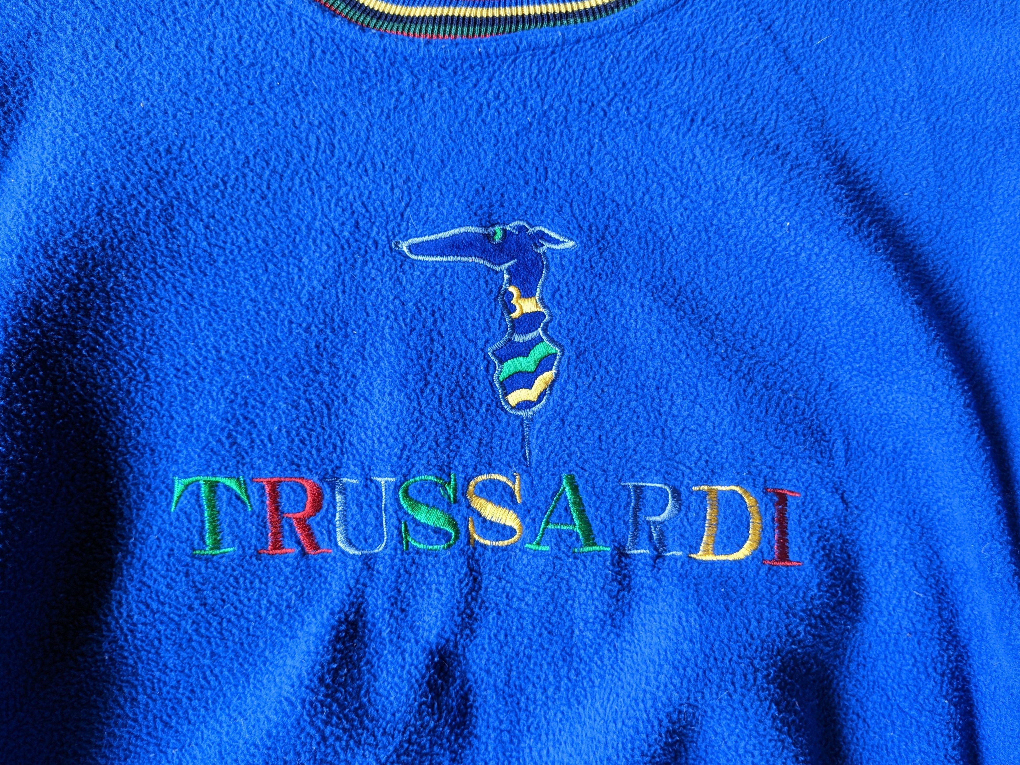 Vintage Trussardi embellish multicolor sweatshirt