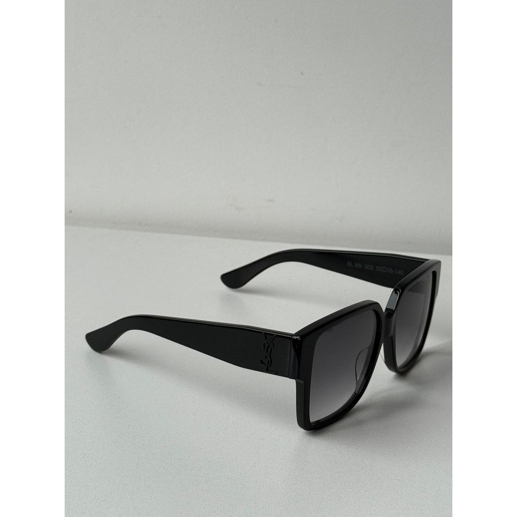 Saint Laurent Paris NEW Saint Laurent SL M9/F Black Square Oversized Sunglasses Size ONE SIZE - 5 Thumbnail