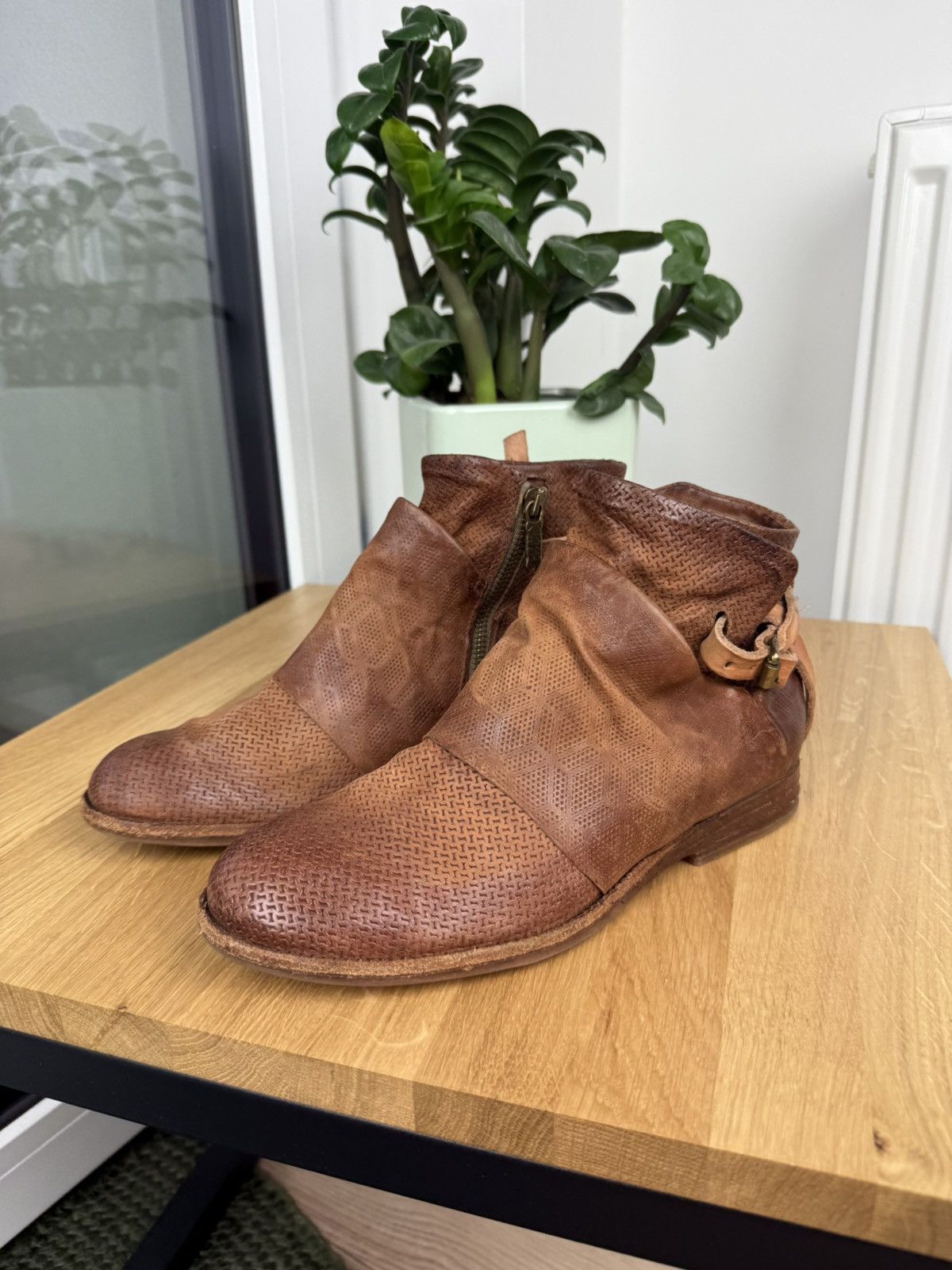 A.S.98 A.S 98 Brown Calfskin Leather Women’s Boots Size 39 Size US 9 / IT 39 - 3 Thumbnail