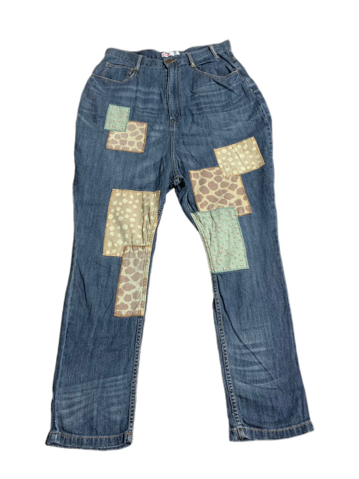 Issey Miyake × Le Grande Bleu (L.G.B.) × Ne-Net rare design ne-Net patchwork double sided Size 30" / US 8 / IT 44 - 1 Thumbnail