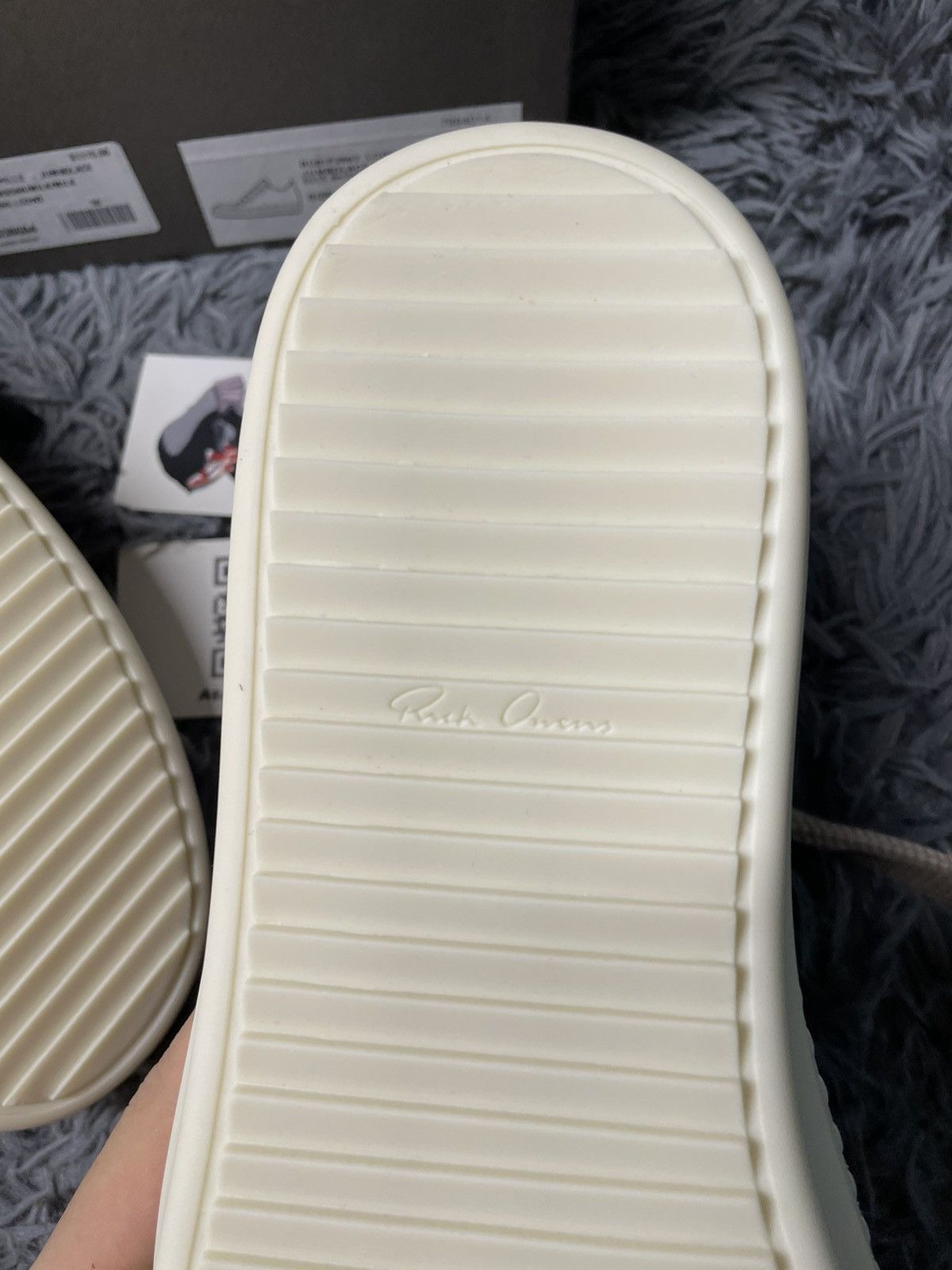 Rick Owens Rick Owens Ramone Low Jumbo Lace Macassar/Milk Size US 15 / EU 48 - 8 Thumbnail