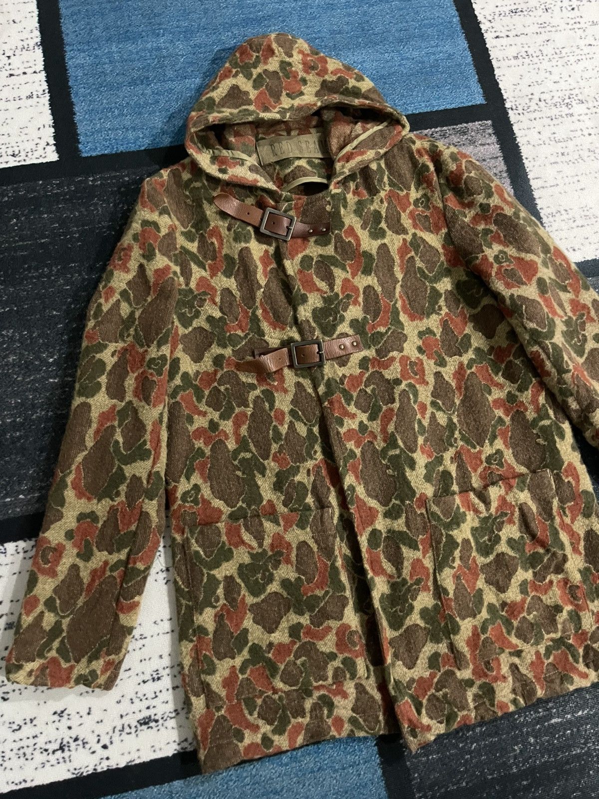 URBAN RESEARCH DOORS × Vintage Vintage Red Seam Urban Research Duck Camo Jacket Size US L / EU 52-54 / 3 - 4 Thumbnail