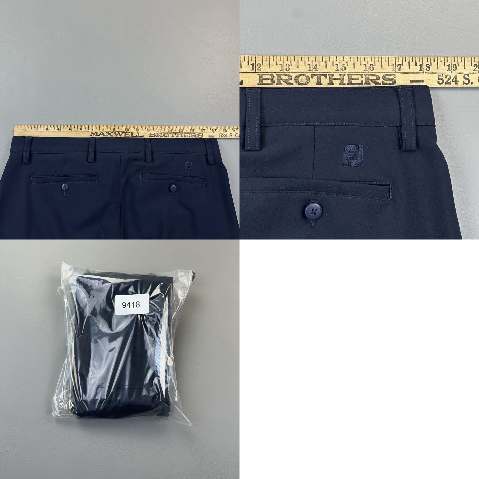 Footjoy Footjoy Pants Mens 36x25 Navy Performance Knit Chino Flat Front Stretch Golf Size US 36 / EU 52 - 9 Thumbnail