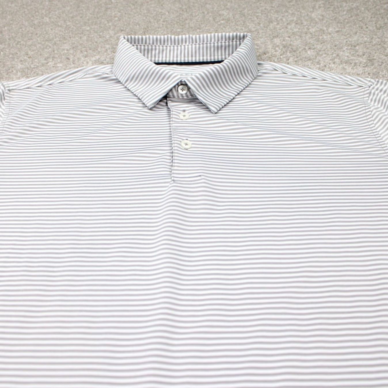 Vintage Maelreg Polo Shirt Mens XL Gray/White Short Sleeve Golf Pullover Polo Shirt Size US XL / EU 56 / 4 - 4 Thumbnail