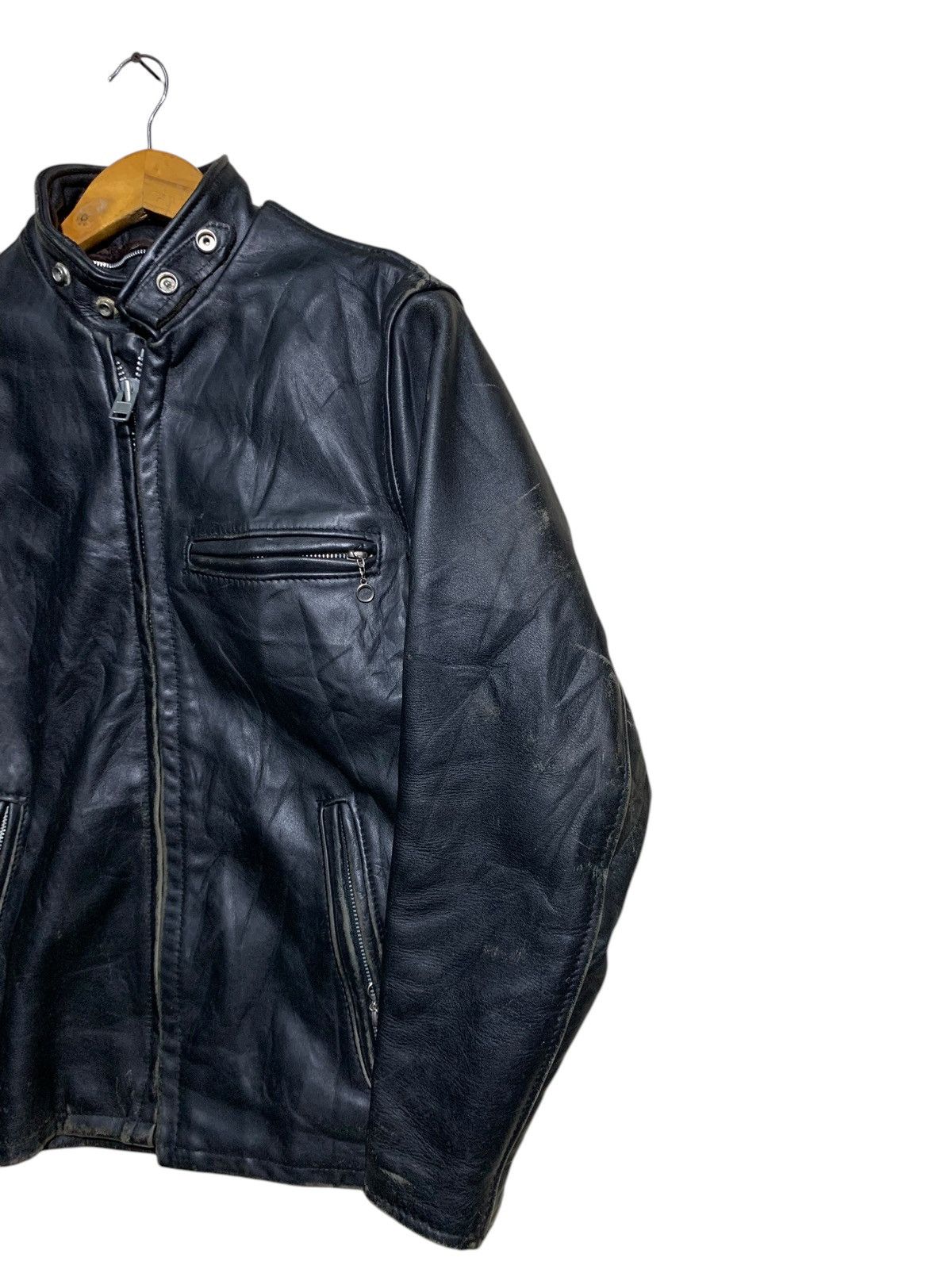 Schott 🔥SCHOTT LEATHER BIKERS JACKETS Size US S / EU 44-46 / 1 - 3 Thumbnail