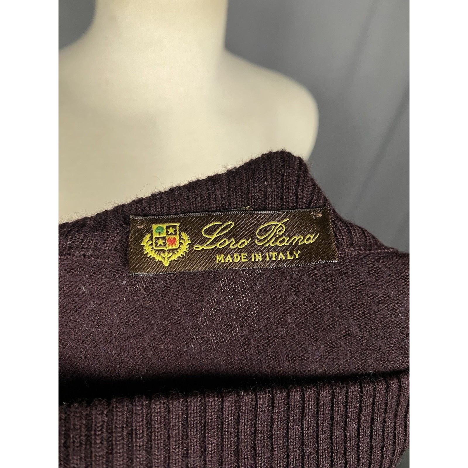 Loro Piana Loro Piana Men's Burgundy Purple Wool Turtleneck Sweater Siz Size US M / EU 48-50 / 2 - 8 Thumbnail