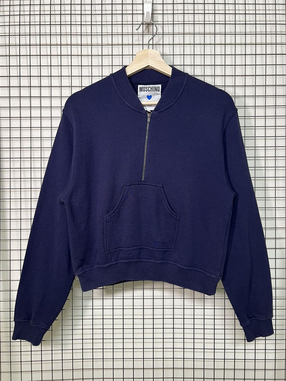 Moschino FD🚨Moschino LOVE THEATRE Half Zipper Sweatshirt Jumper Size S / US 4 / IT 40 - 4 Thumbnail