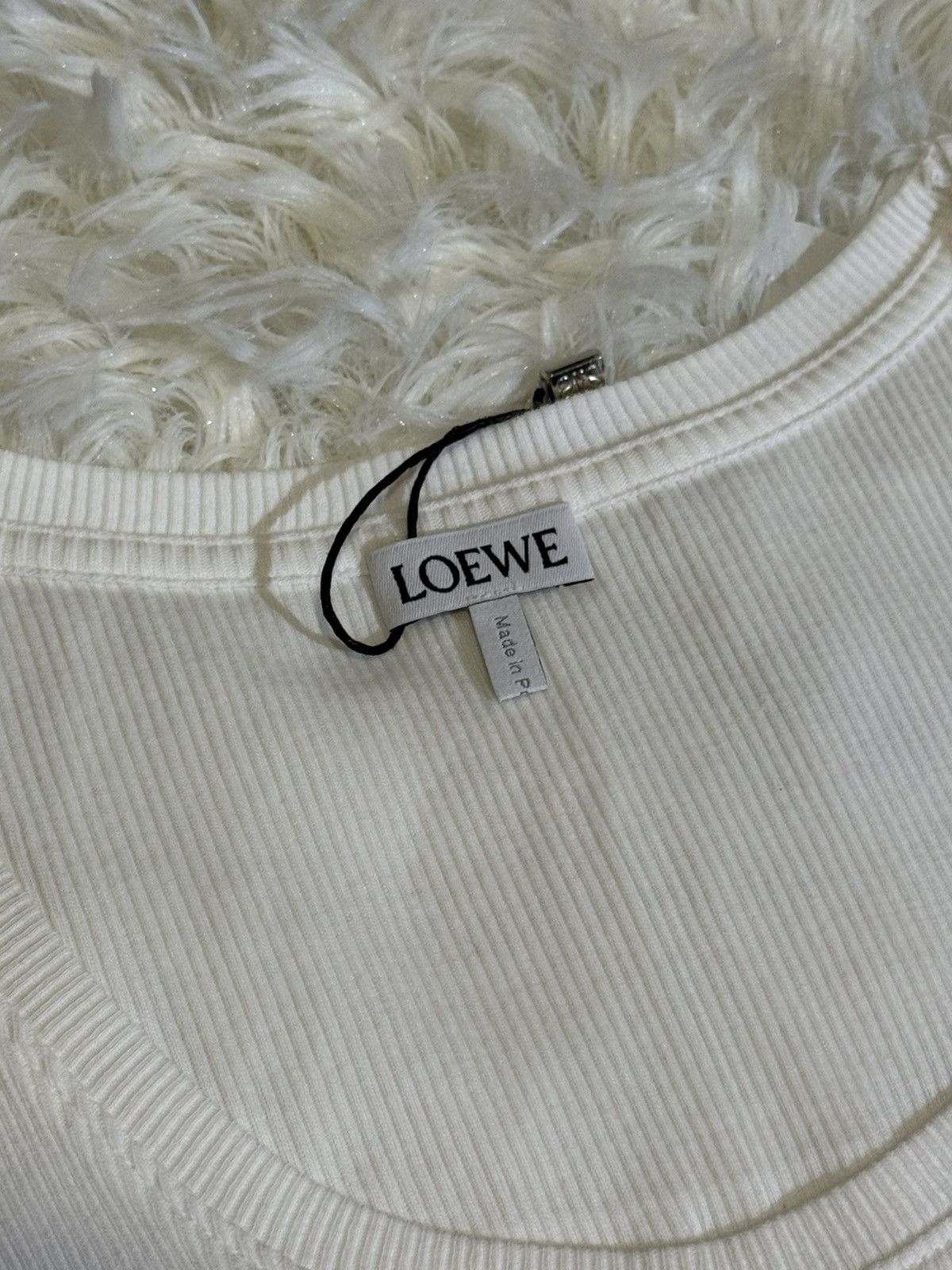 Loewe Loewe white crop top Size M / US 6-8 / IT 42-44 - 3 Thumbnail