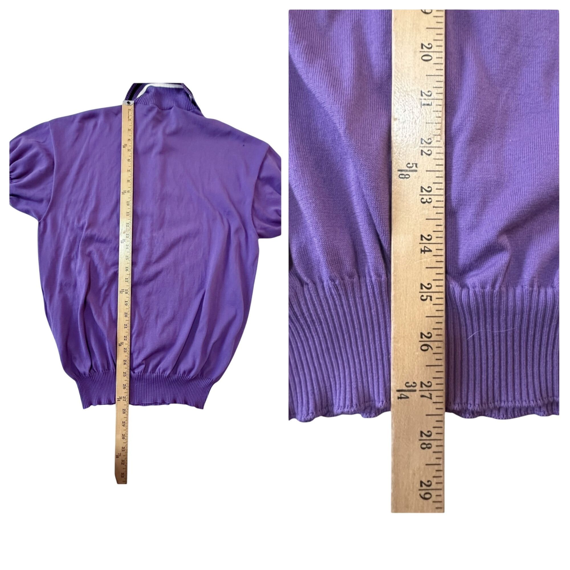 Plan C Plan C Striped Collar Cotton Knit Polo, Lavender, Size 42 IT Size M / US 6-8 / IT 42-44 - 14 Thumbnail