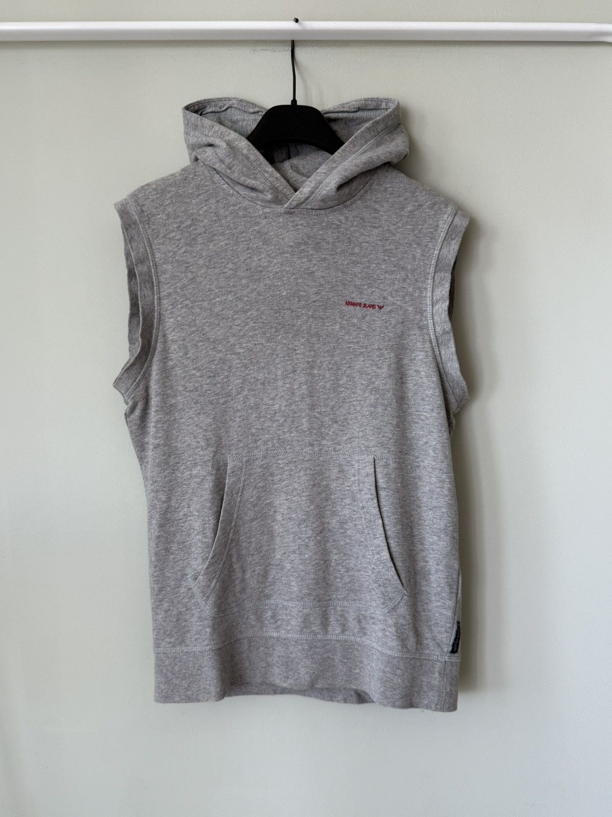 Armani Giorgio Armani Jeans logo vest hooded sweatshirt Size US S / EU 44-46 / 1 - 2 Thumbnail