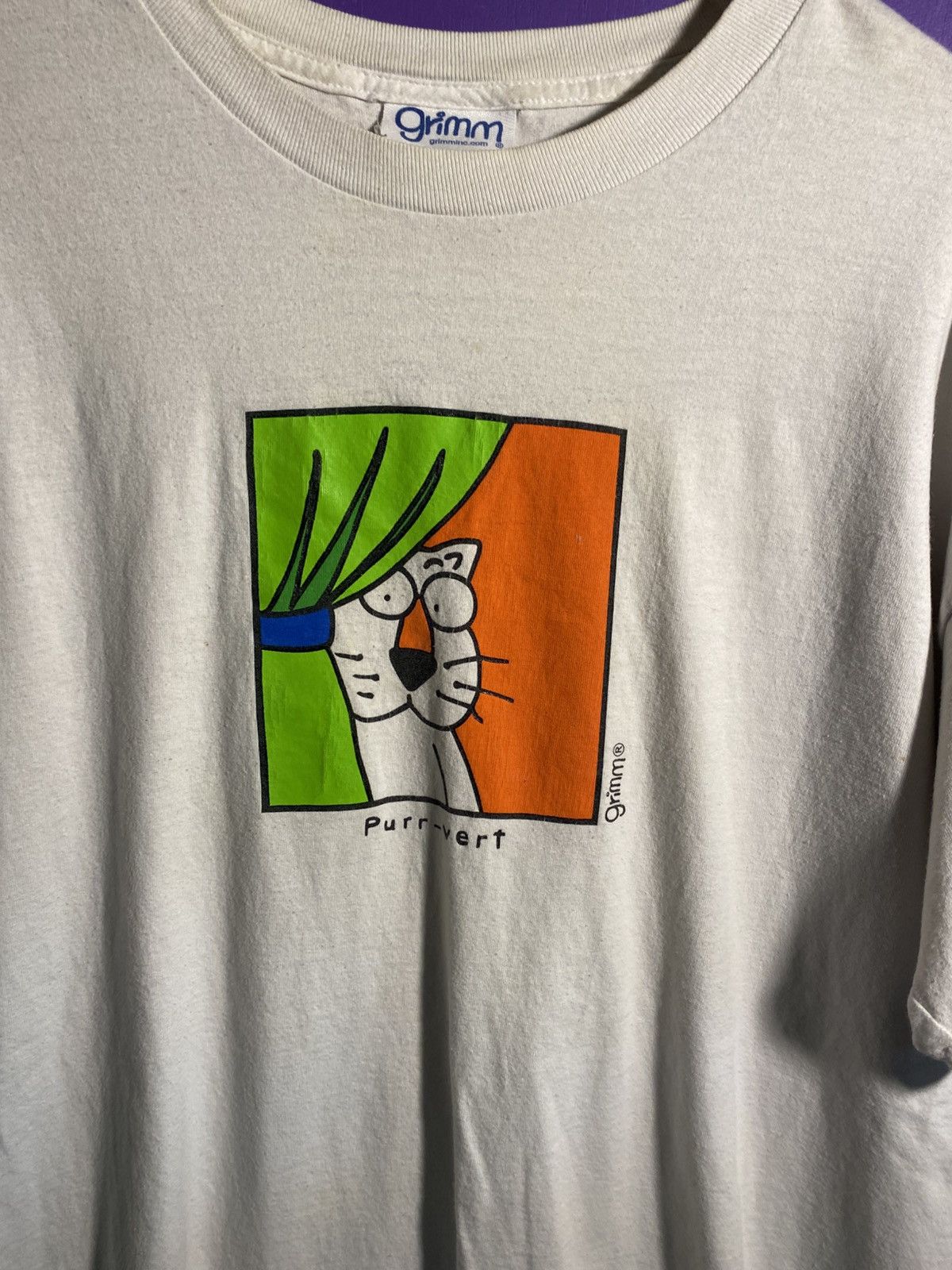 Other Vintage 00s Grimm Purrvert cat art tee Size US XL / EU 56 / 4 - 3 Thumbnail