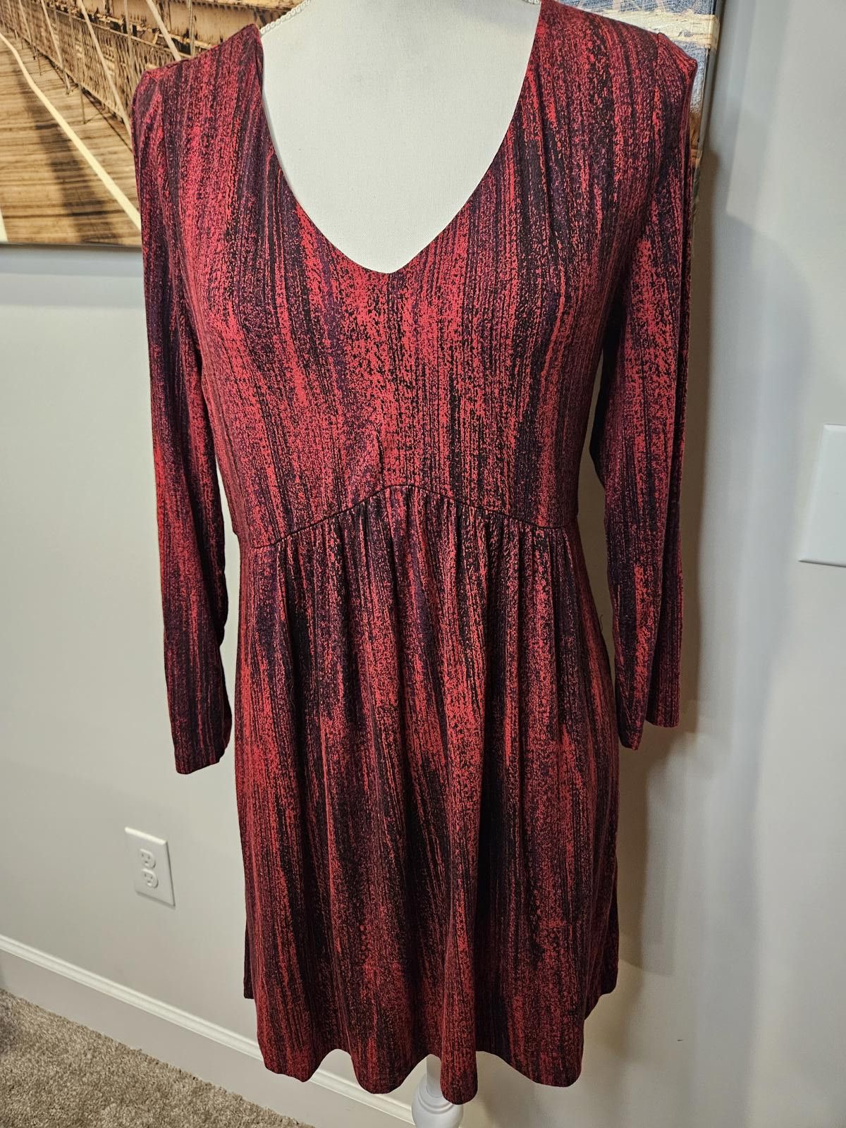 Scotch & Soda Soma Soft Red Lounge Wear Dress #408 Size S / US 4 / IT 40 - 2 Thumbnail