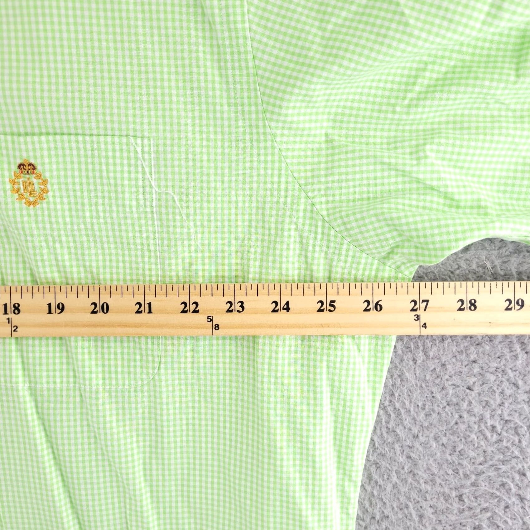 Ralph Lauren Ralph Lauren Shirt Mens XL Gingham Short Sleeve Green Check Button-Up Baggy Size US XL / EU 56 / 4 - 7 Thumbnail