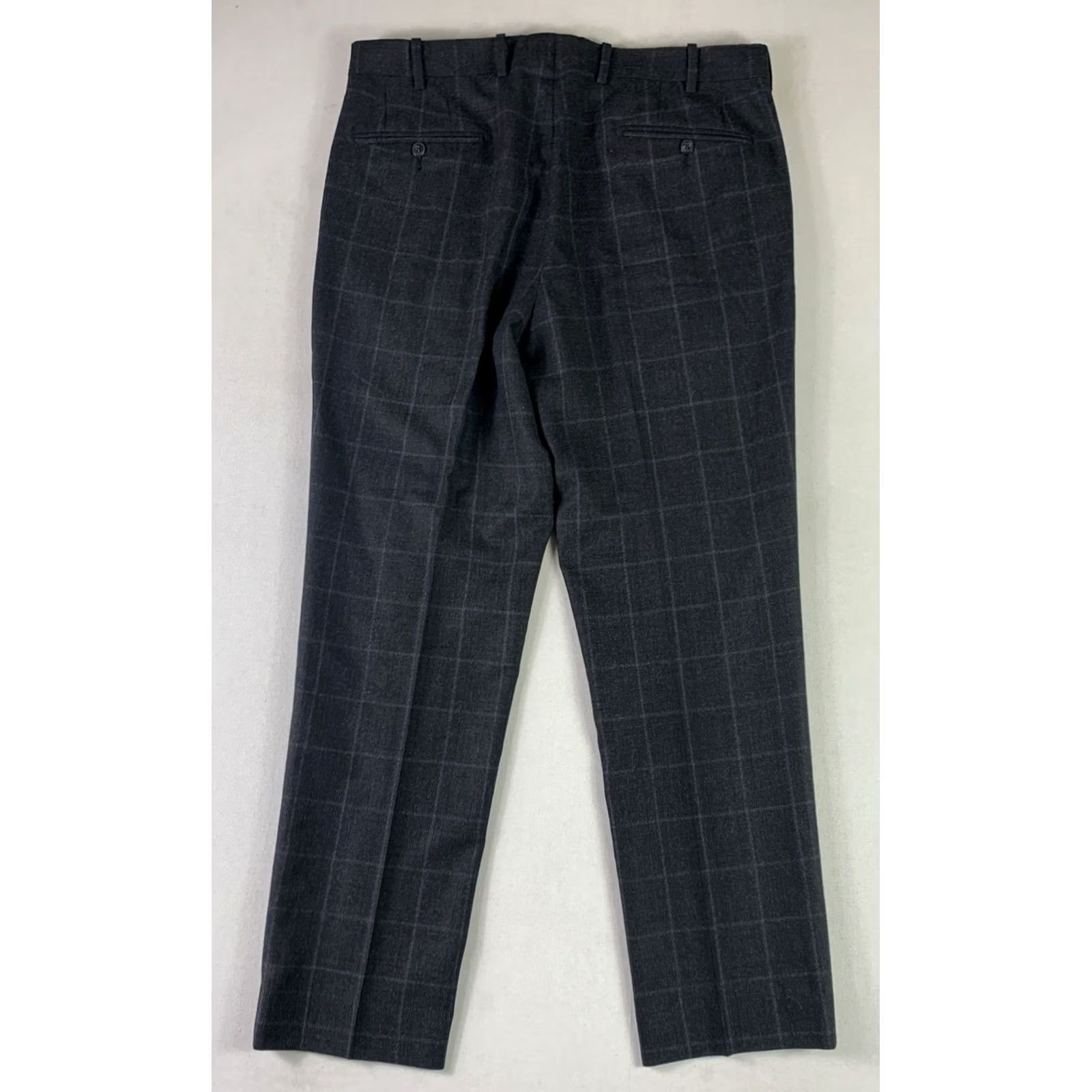 Vintage Zignone Pants Wool Cashmere Charcoal Gray Cuffs Career Work 34x30 Size US 34 / EU 50 - 6 Thumbnail