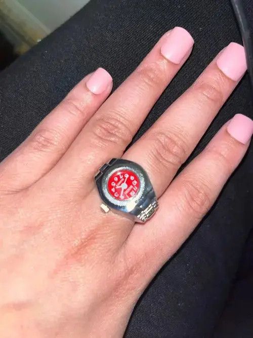 VIBE Finger Watch Ring Adjustable Ring Size ONE SIZE - 4 Thumbnail