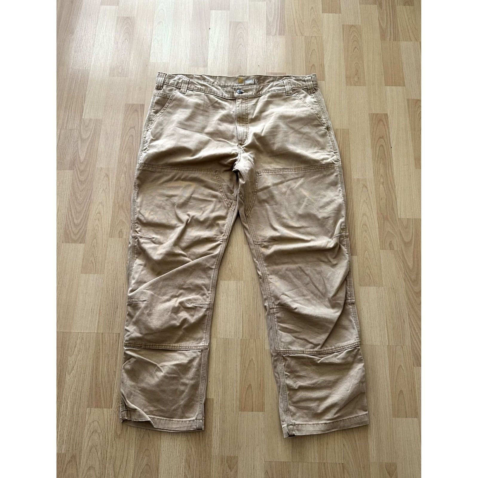 Carhartt VINTAGE Carhartt Double Knee Duck Work Pants Relaxed Fit 40 x 30 Beige RARE Mens Carhartt Pants Carpenter Workwear Size US 40 / EU 56 - 2 Thumbnail