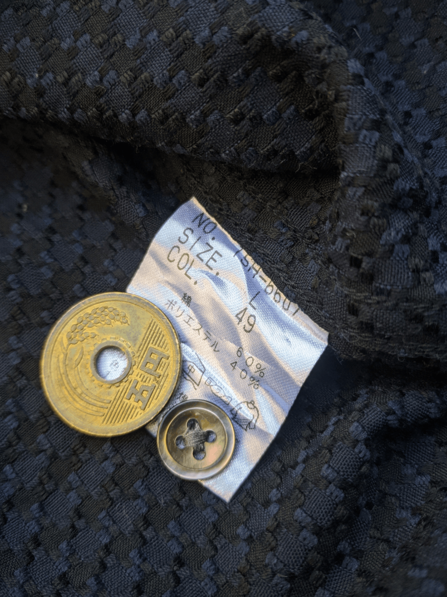 If Six Was Nine × Le Grande Bleu (L.G.B.) × Tornado Mart 00's Tornado Mart Shawl Collar Shirt Size US L / EU 52-54 / 3 - 5 Thumbnail