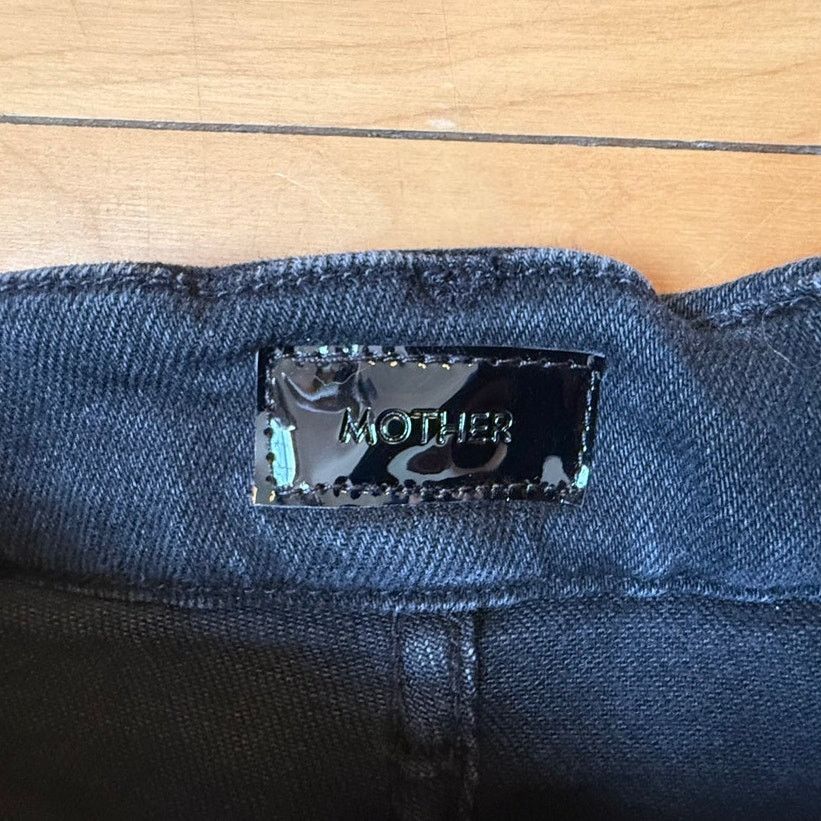 MOTHER Mother The Looker High Waisted Skinny Jeans Not Guilty Black Size 24" / US 00 / IT 34 - 2 Thumbnail