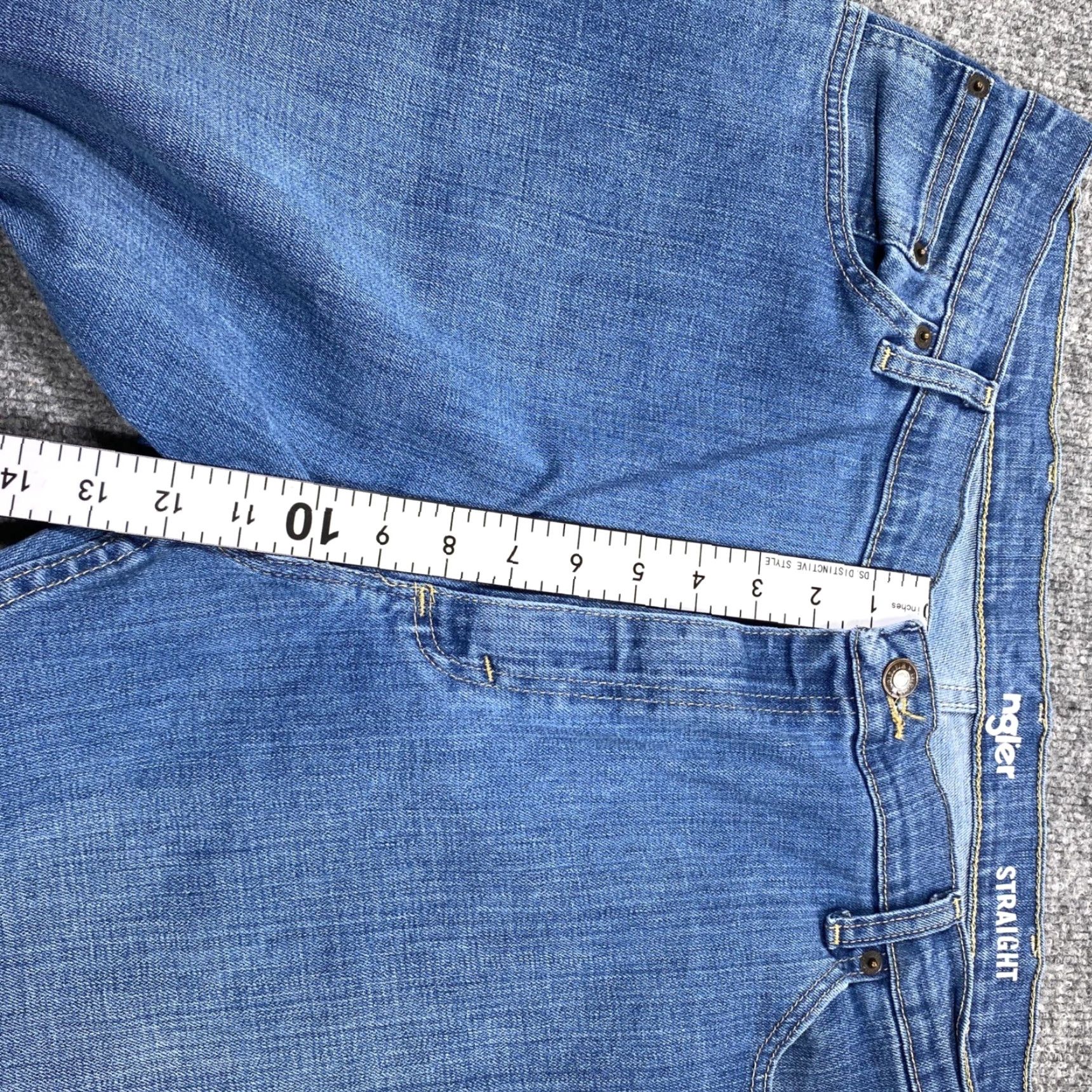 Wrangler Wrangler Jeans Mens 40x30 Blue Straight Leg Denim Stretch 5-Pocket Size US 40 / EU 56 - 7 Thumbnail