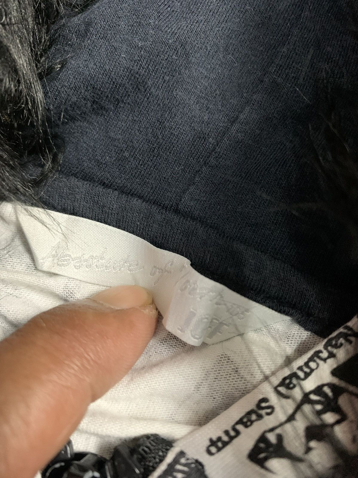 20471120 ABSOLUTE OF JOFF AOP BLACK FUR ZIP HOODIE IFSIX LGB STYLE Size US M / EU 48-50 / 2 - 11 Thumbnail