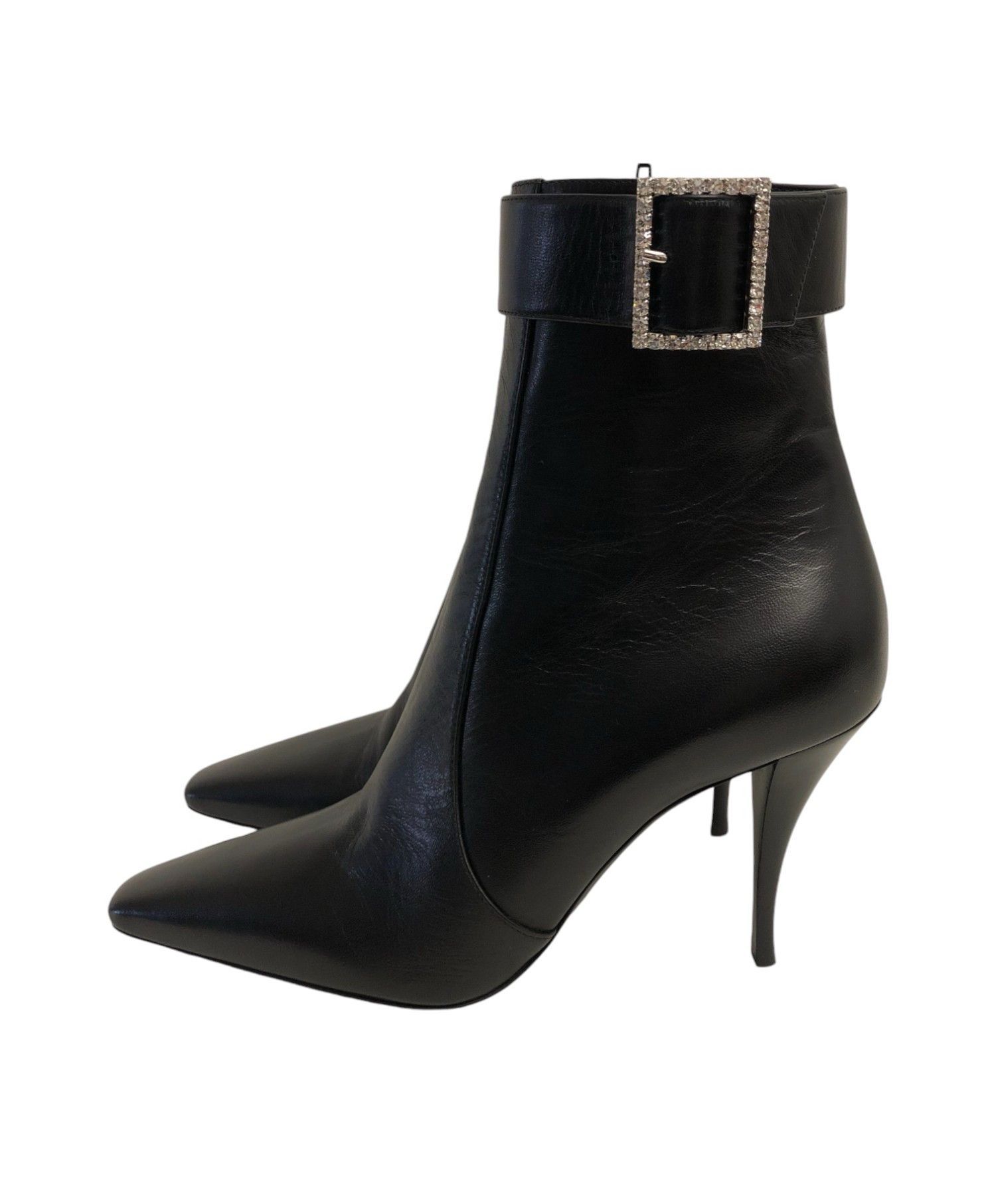 Saint Laurent Paris Saint Laurent Claude 90mm Leather Square Toe Boots Size 38.5 Size US 8.5 / IT 38.5 - 6 Thumbnail