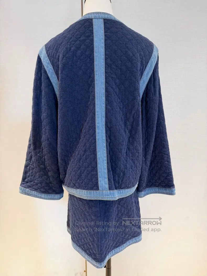 Chanel Chanel Early spring blue diamond checkered diamond buckle Size 24" / US 00 / IT 34 - 2 Thumbnail