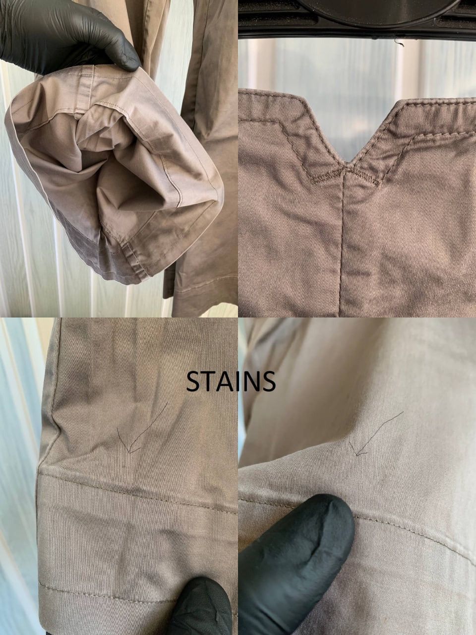 Cop Copine Vintage Cop Copine Gray Cotton Geometric Fit Flare Trousers Size 27" / US 4 / IT 40 - 20 Thumbnail