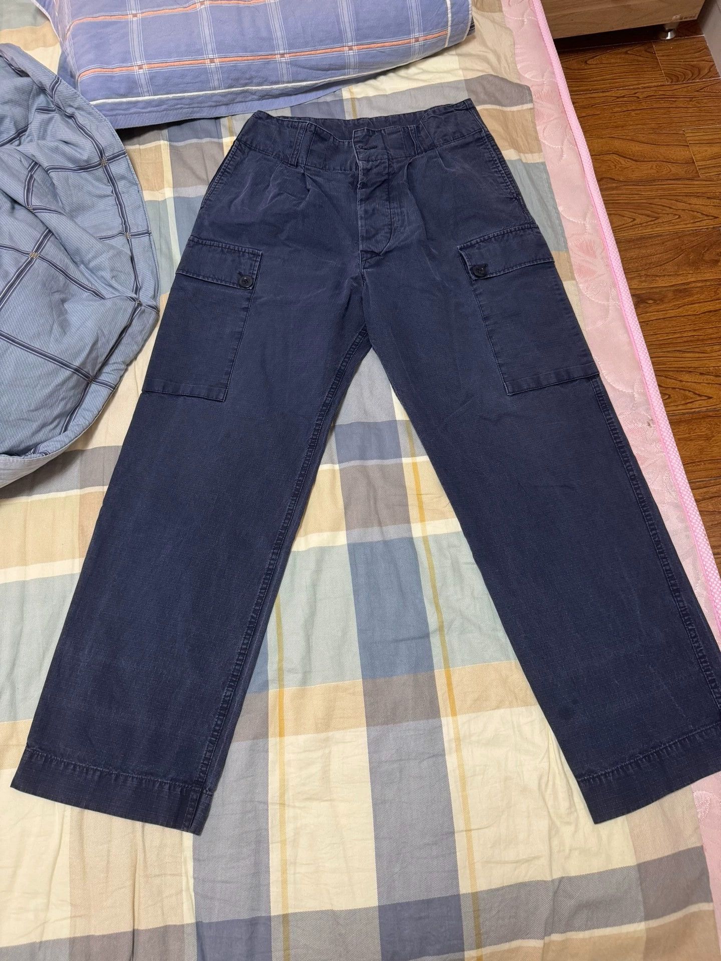 Nigel Cabourn Nigel Cabourn Washing to make old plaid overalls Size US 32 / EU 48 - 1 Thumbnail